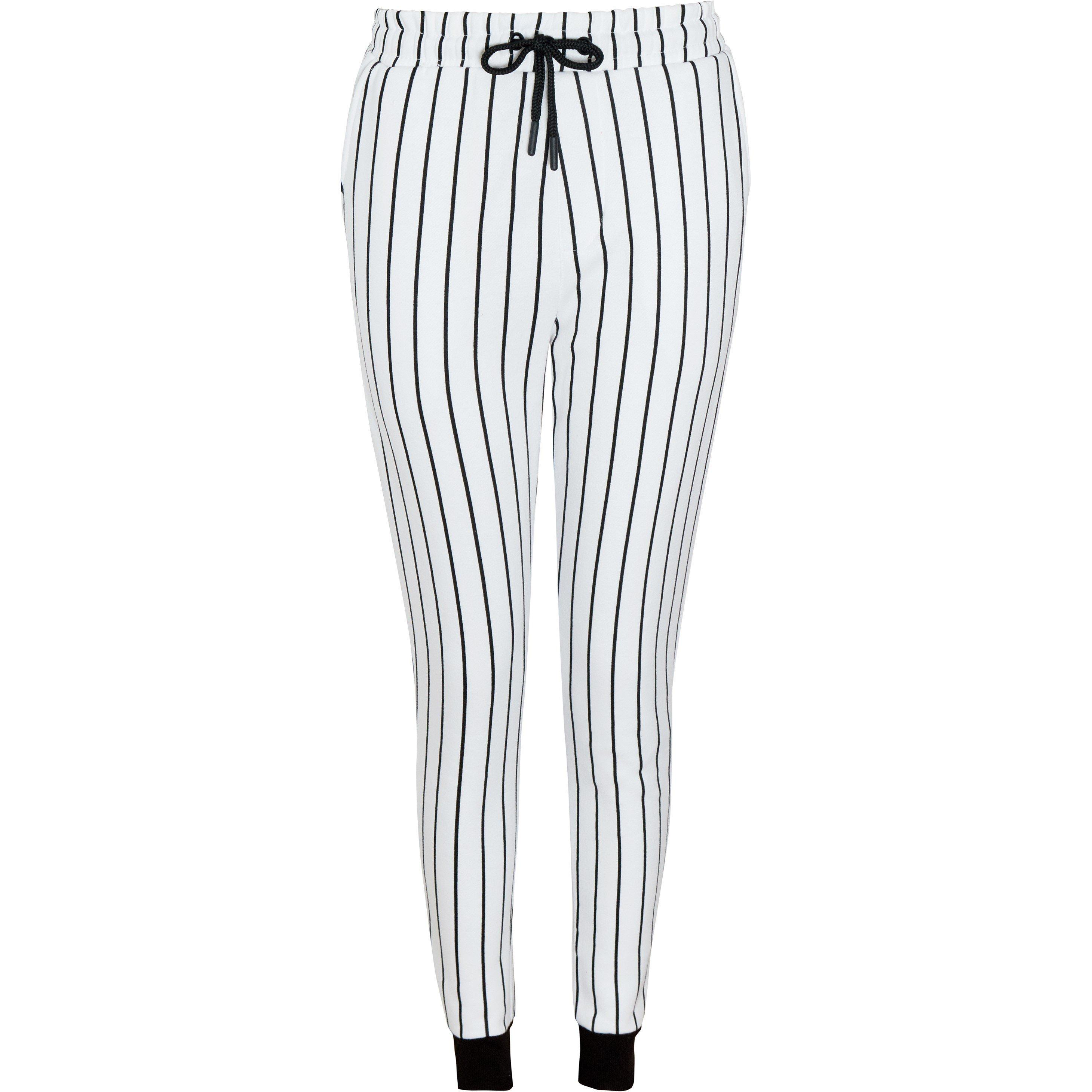 Black/White - Another Influence - Men's Closed Hem Jersey Joggers - 1