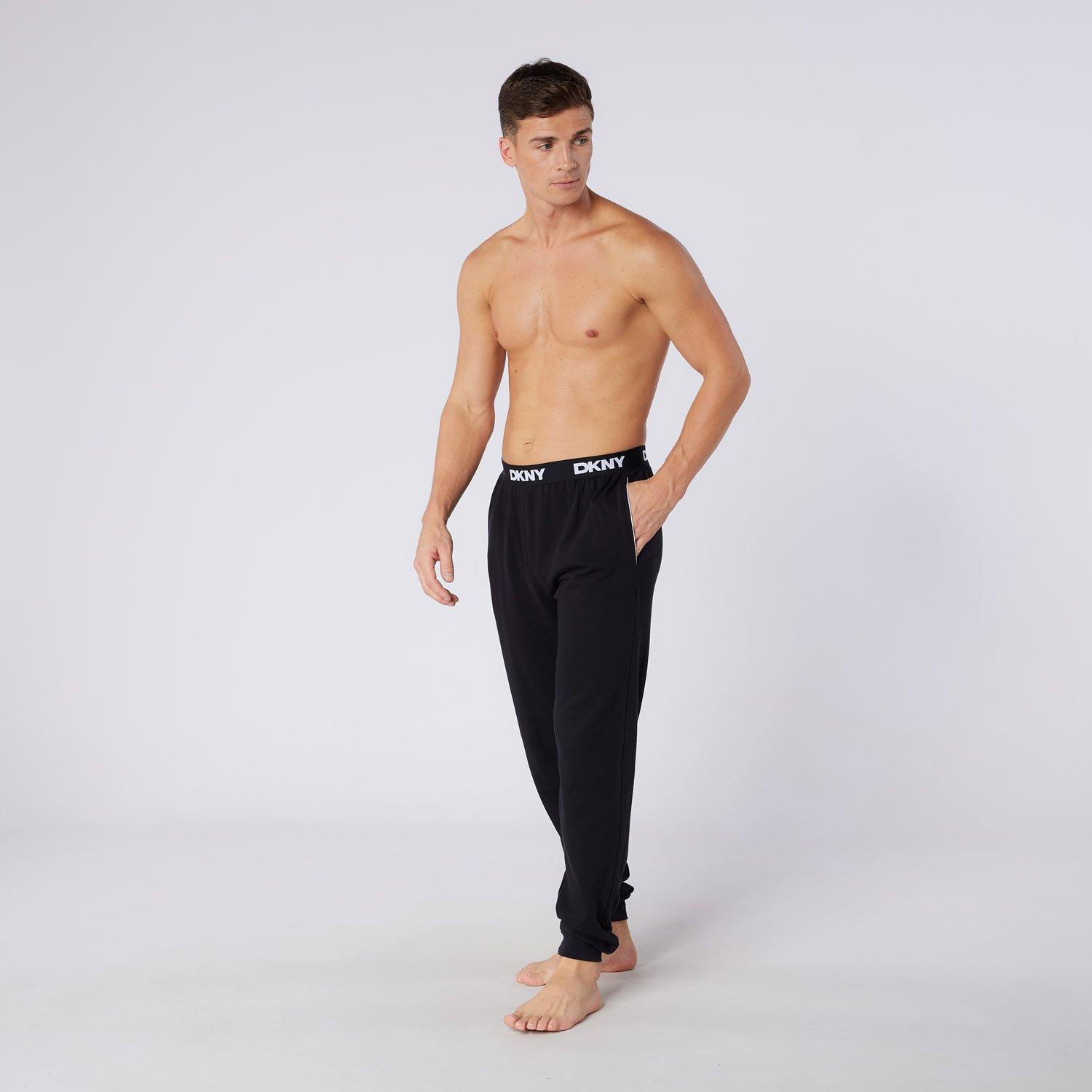 Black - DKNY - Mens Lounge Pants Eagles - 4