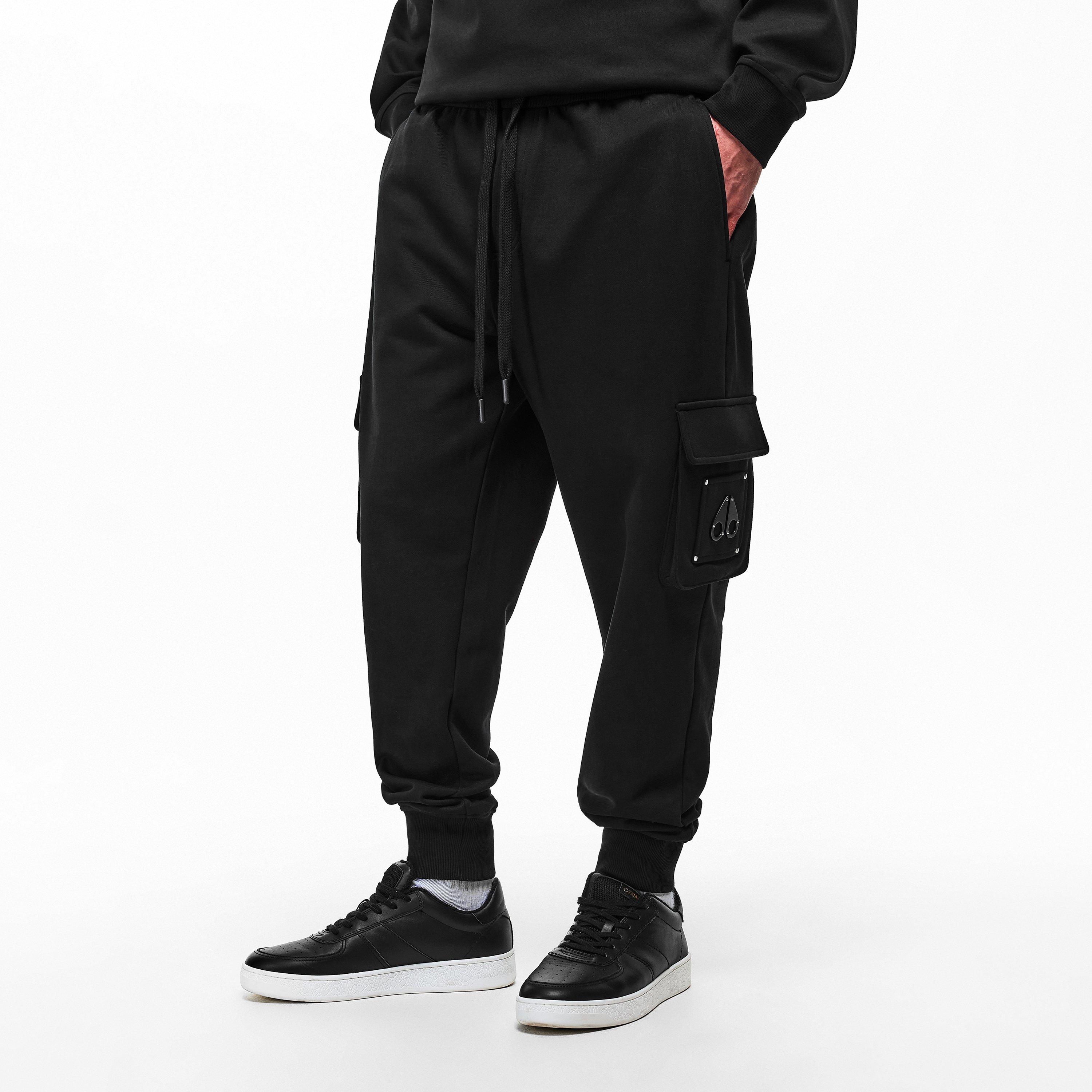 Black - Moose Knuckles - Men's Hartsfield Closed Hem Fleece Joggers - 3