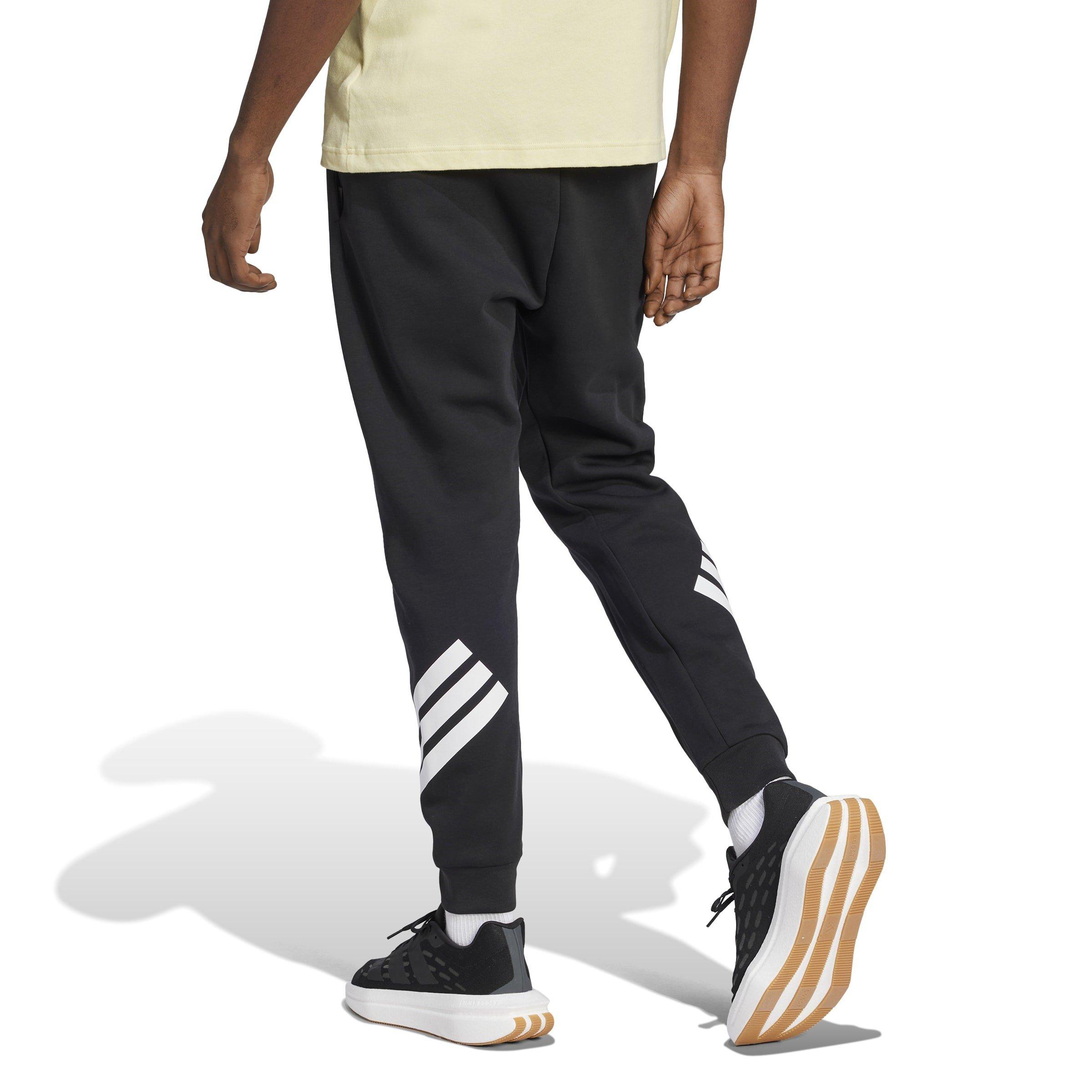 Black - adidas - Men's Future Icons Stripes Closed Hem Jersey Joggers - 3