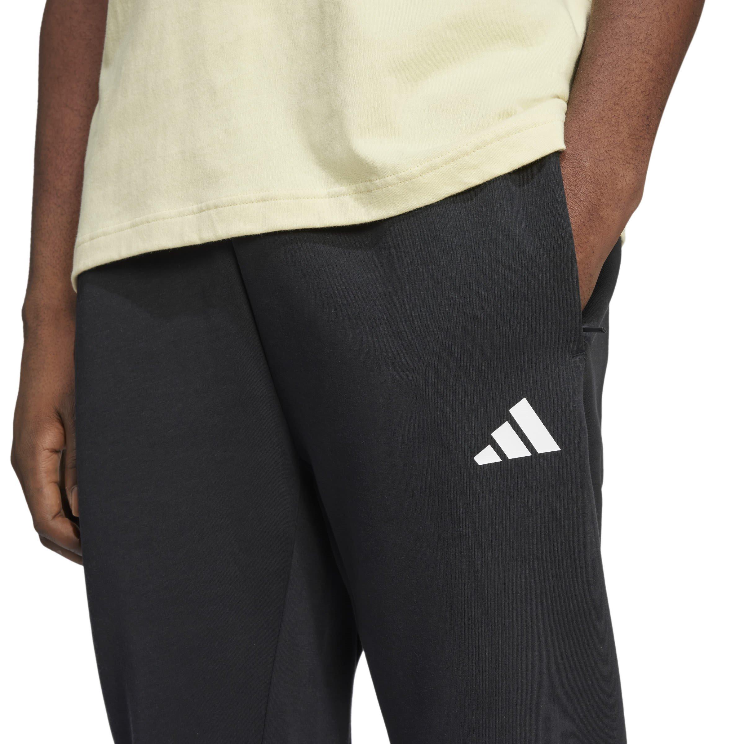 Black - adidas - Men's Future Icons Stripes Closed Hem Jersey Joggers - 5