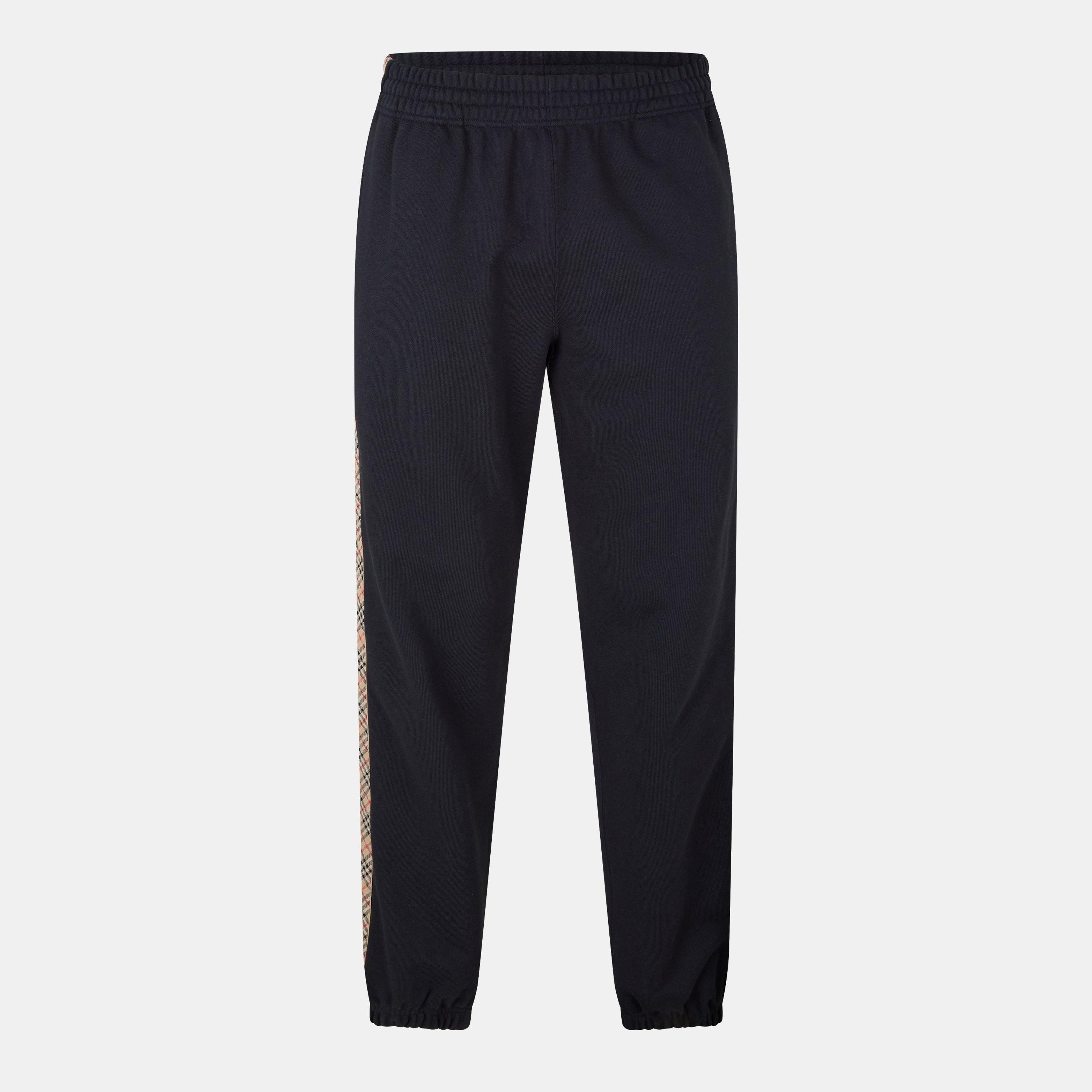 Burberry Men's Check Tape Jersey Cuffed Joggers | Flannels