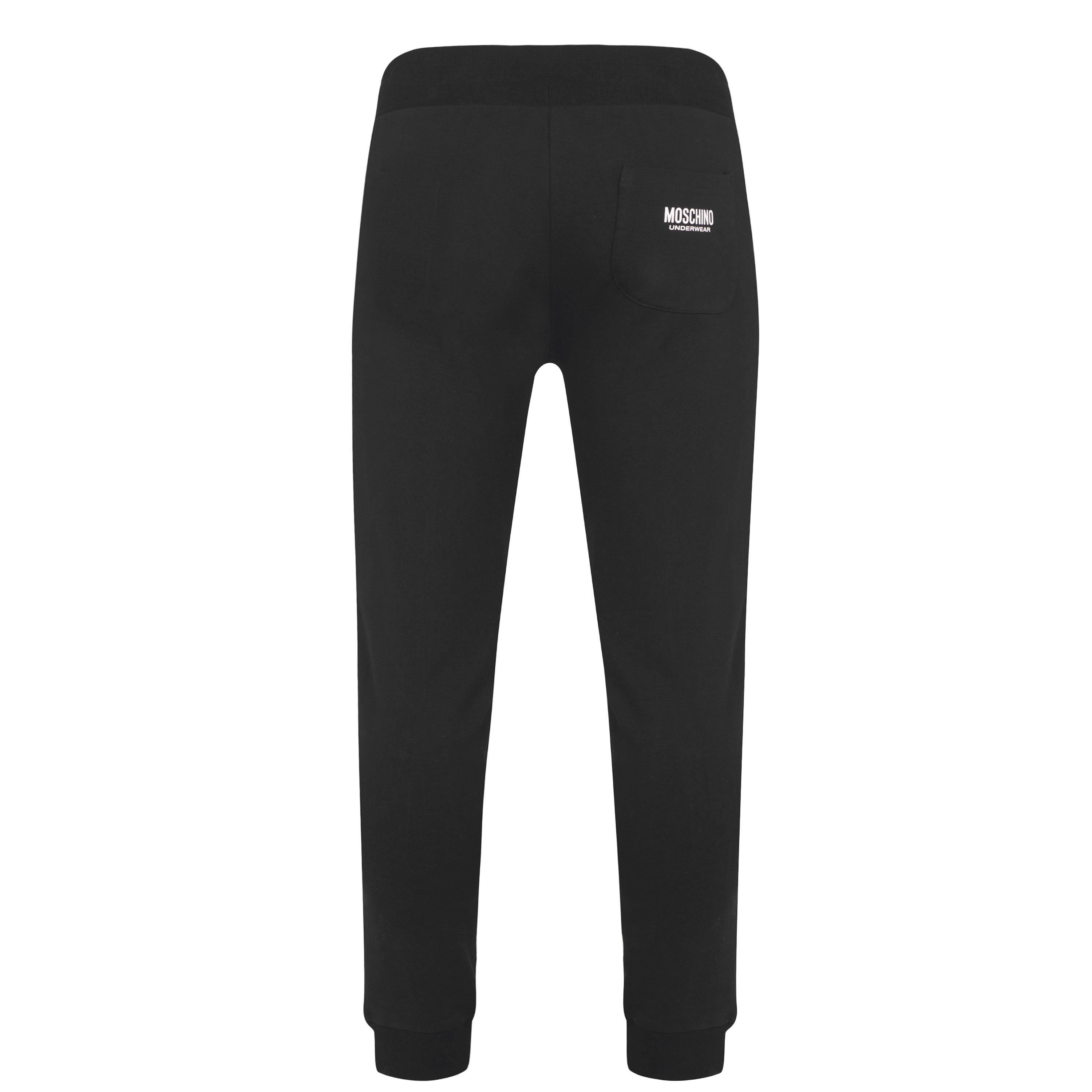 Black - Moschino - Logo Tape Jogging Bottoms - 2