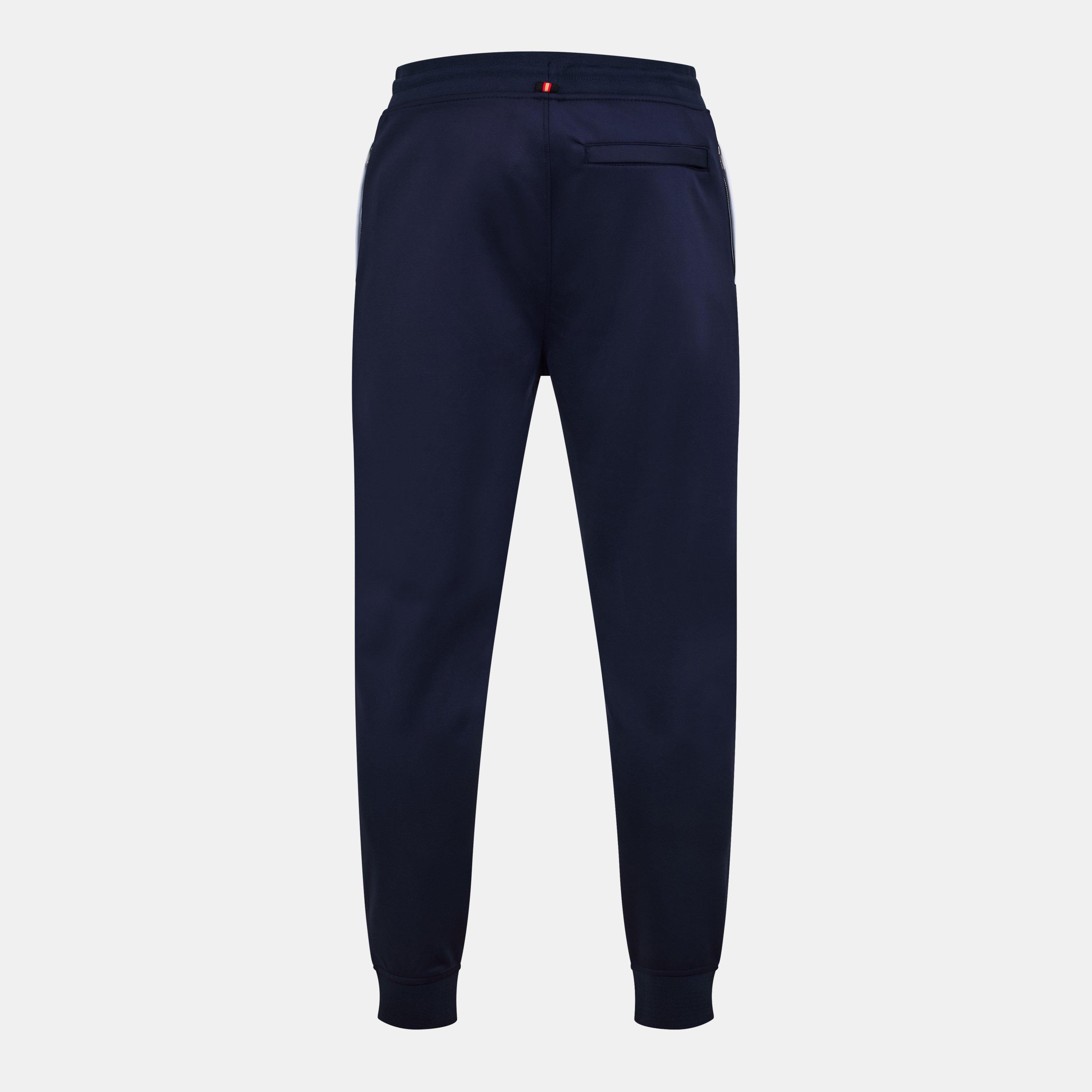 Navy White - Luke - Francis Closed Hem Jersey Joggers - 2