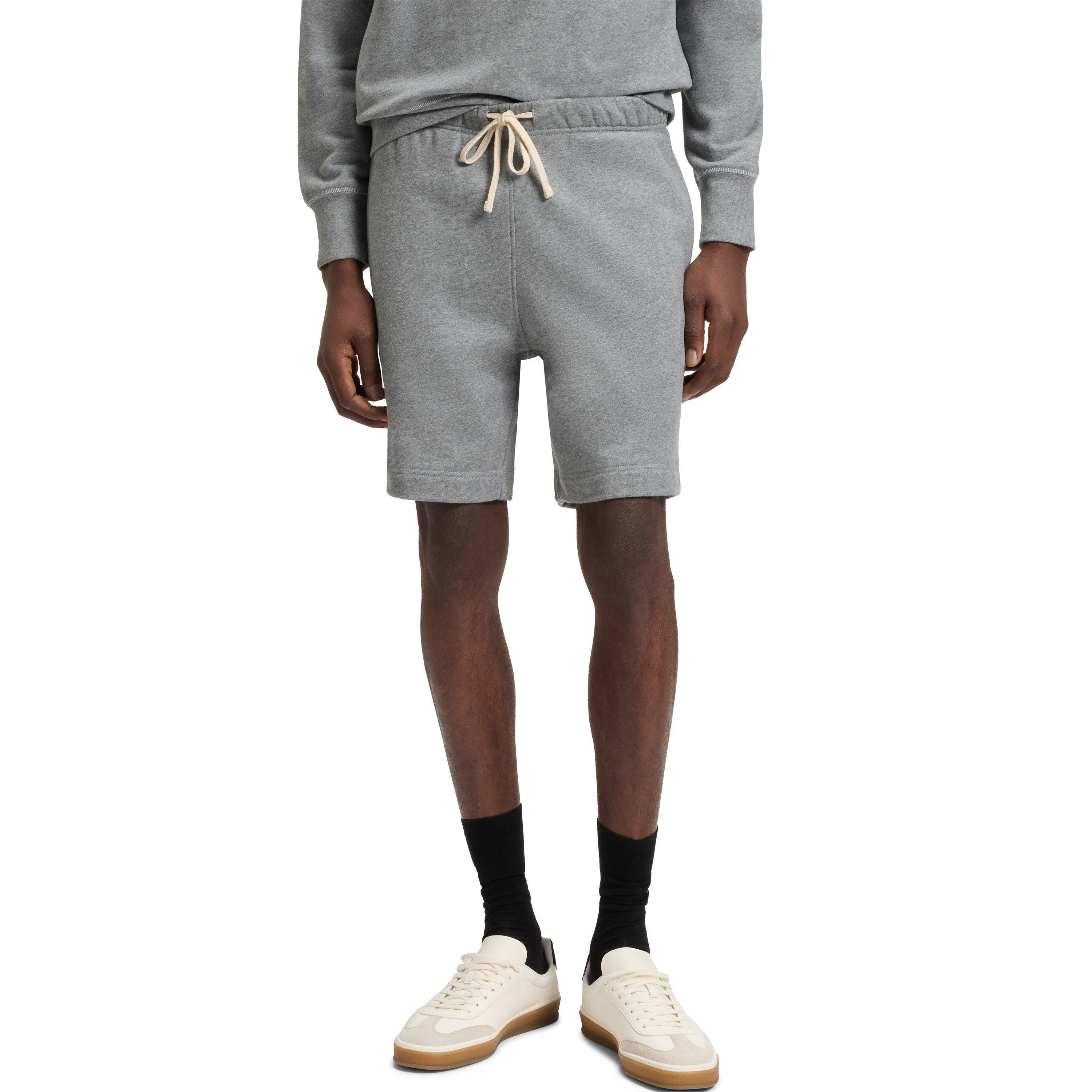 Silver 045 - Boss - Men's Double Breasted Pant Oversized Fit Shorts - 2