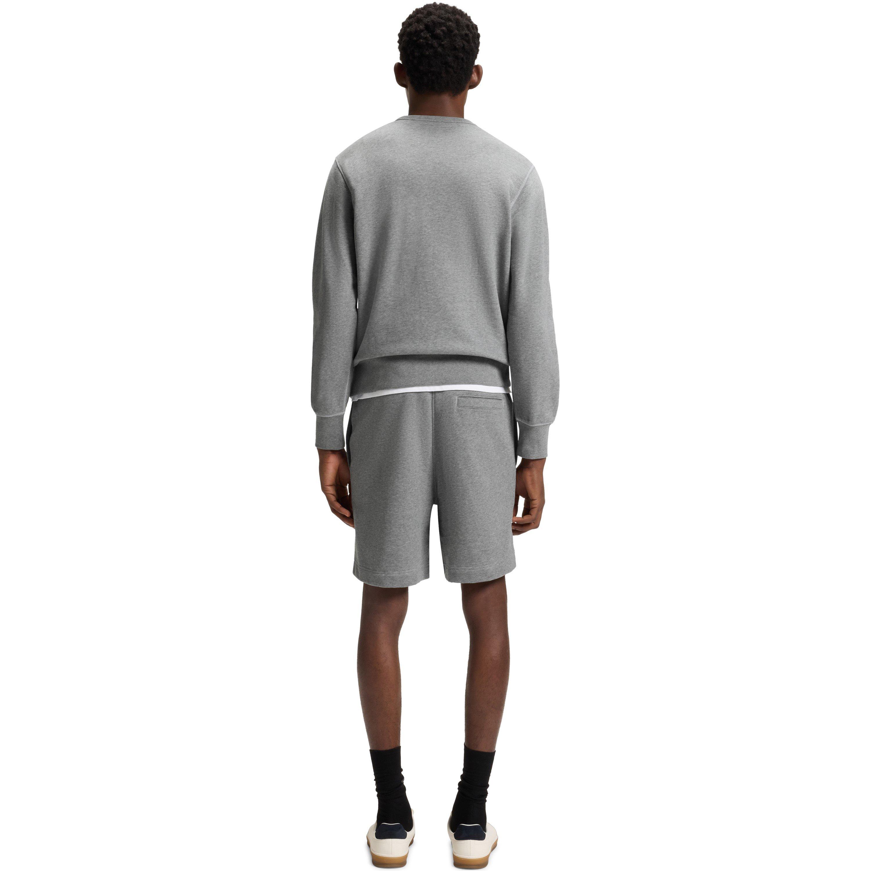 Silver 045 - Boss - Men's Double Breasted Pant Oversized Fit Shorts - 3