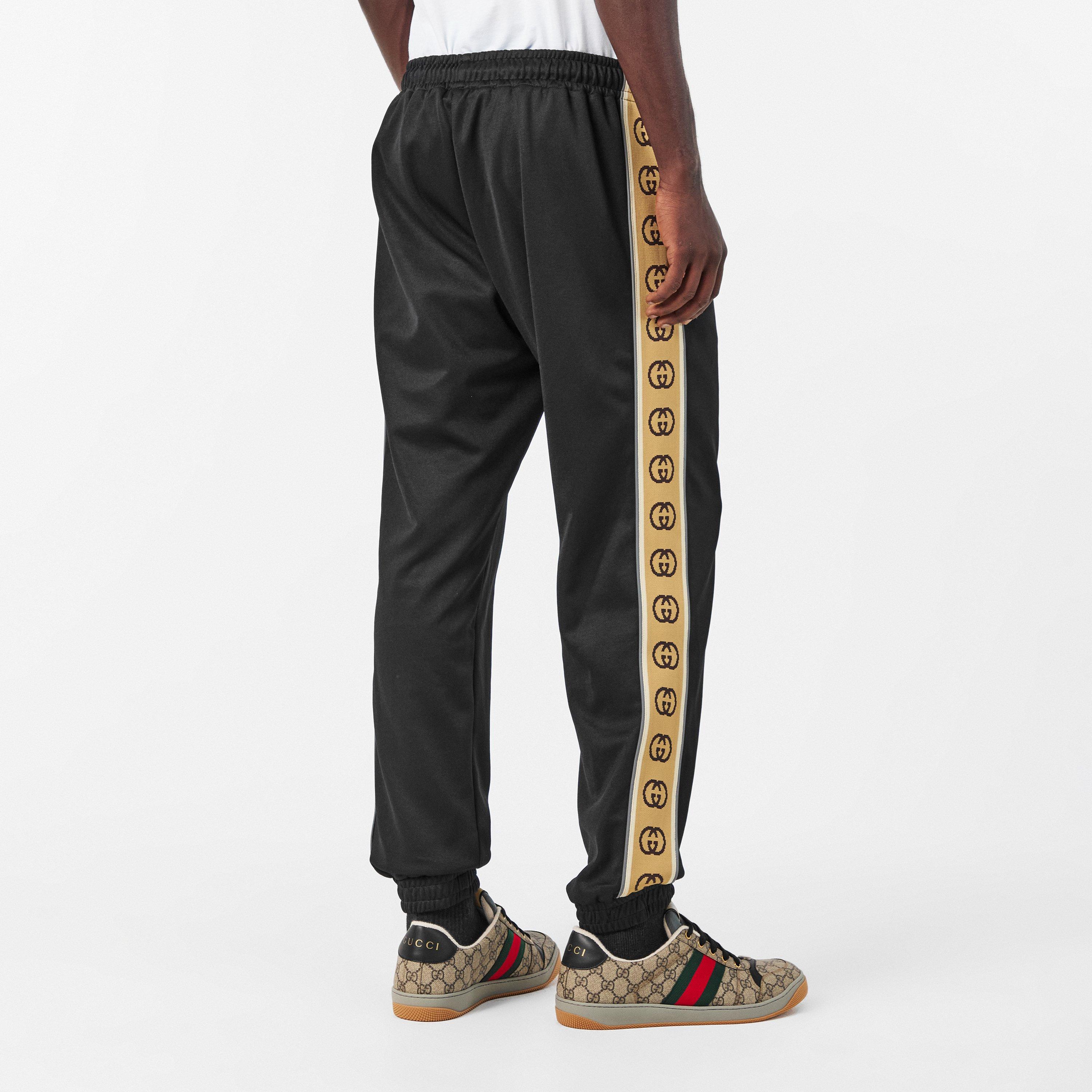 Black 1082 - Gucci - Ribbon Tape Joggers - 4