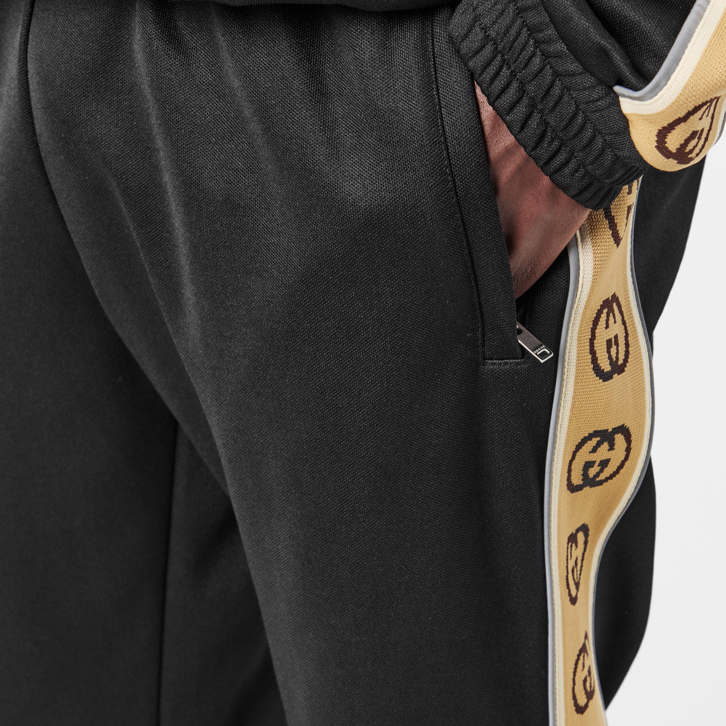 Black 1082 - Gucci - Ribbon Tape Joggers - 5