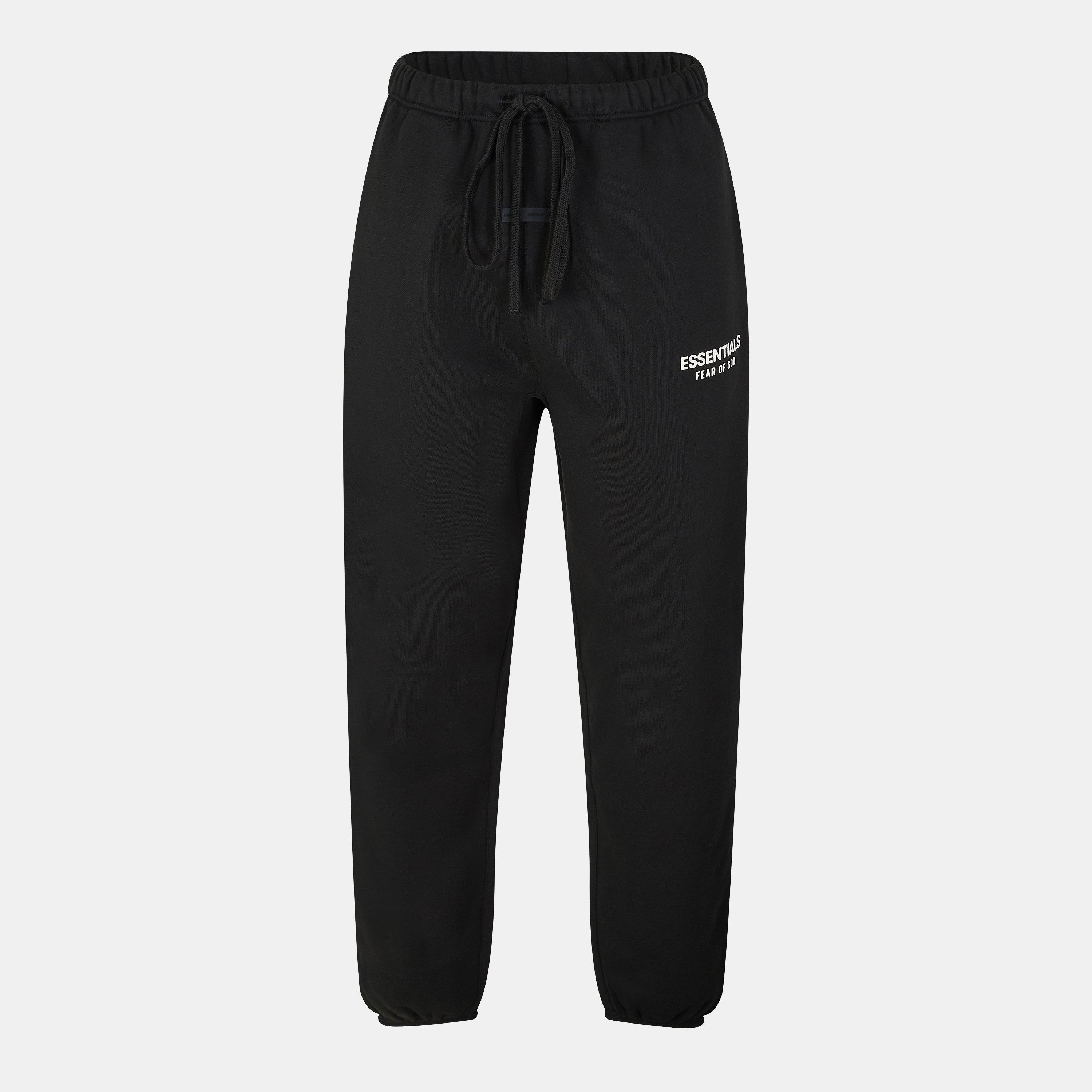 Jet Black - Fear Of God Essentials - Logo Jogging Bottoms - 1