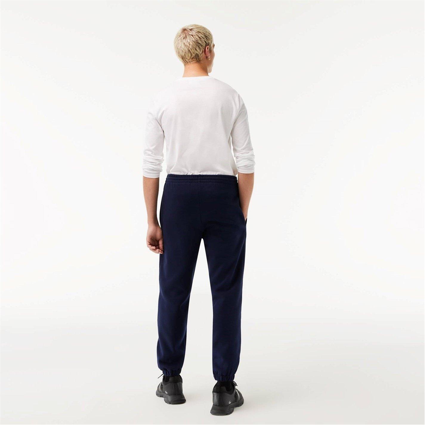 Navy 166 - Lacoste - Basic Fleece Jogging Bottoms - 4