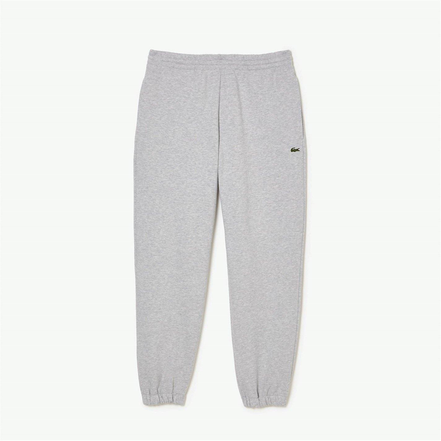 Lacoste Men's Light Grey Cca Basic Fleece Jogging Bottoms - XS