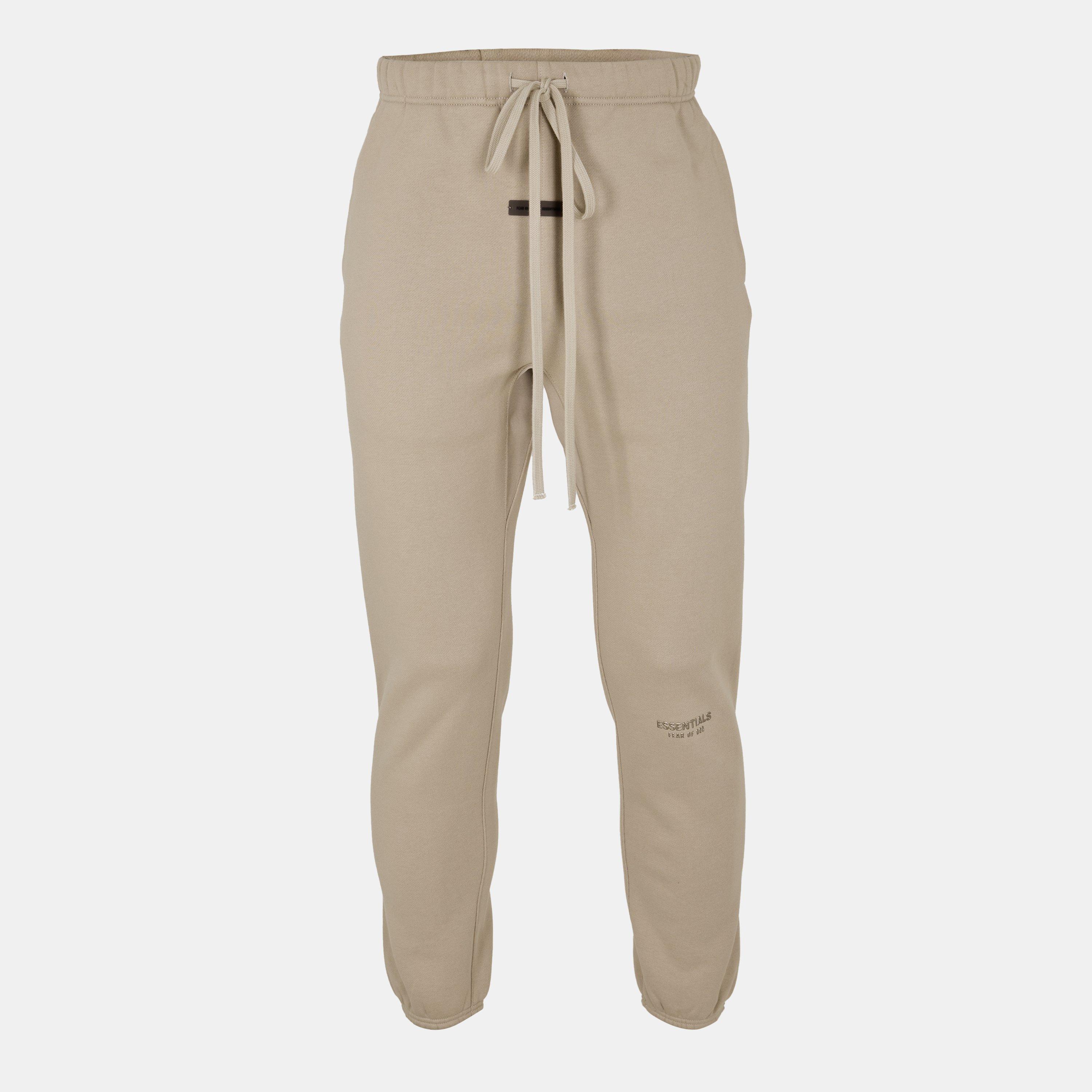 Fear Of God Essentials Fleece Sweat Joggers - Abbey Stone - Large