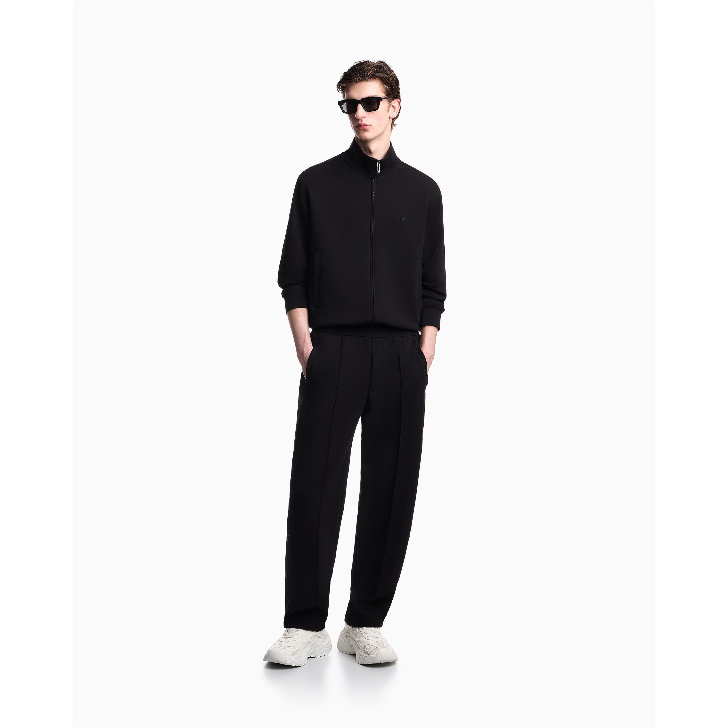 Black - Emporio Armani - Men's Closed Hem Jersey Joggers - 6