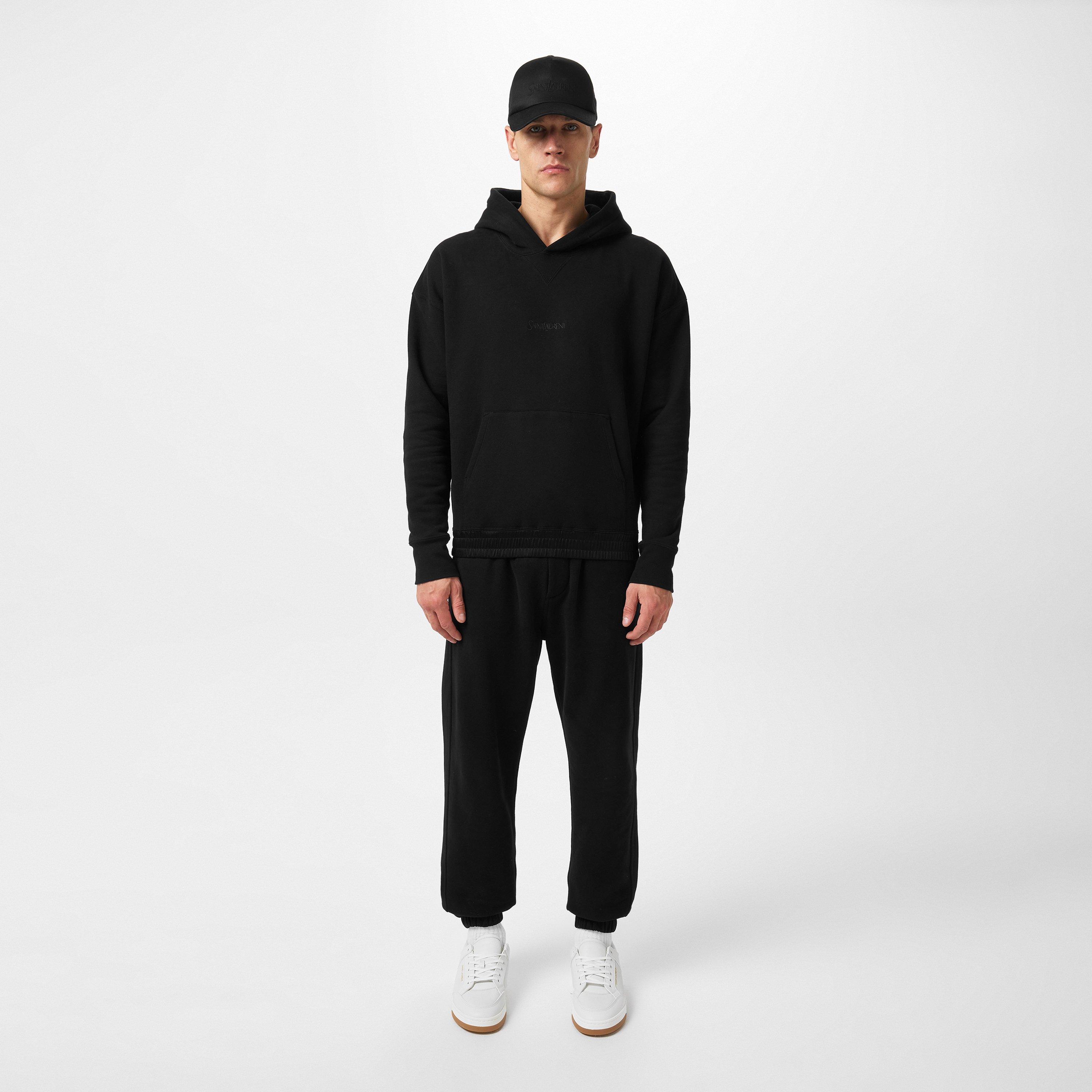 Noir - Saint Laurent - Logo Jogging Bottoms - 4
