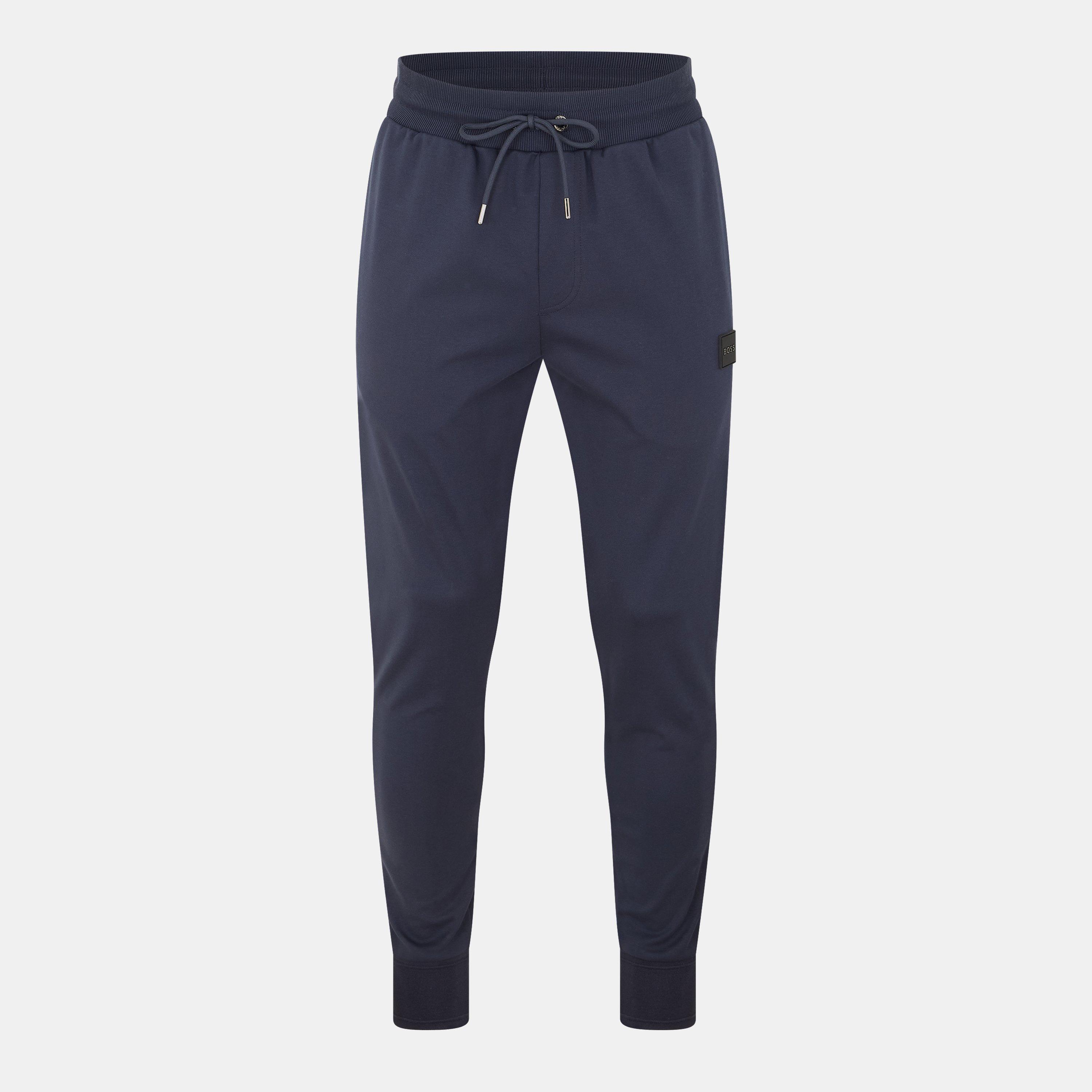 Dark Blue - Boss - Men's Lamont Closed Hem Jogging Bottoms - 1