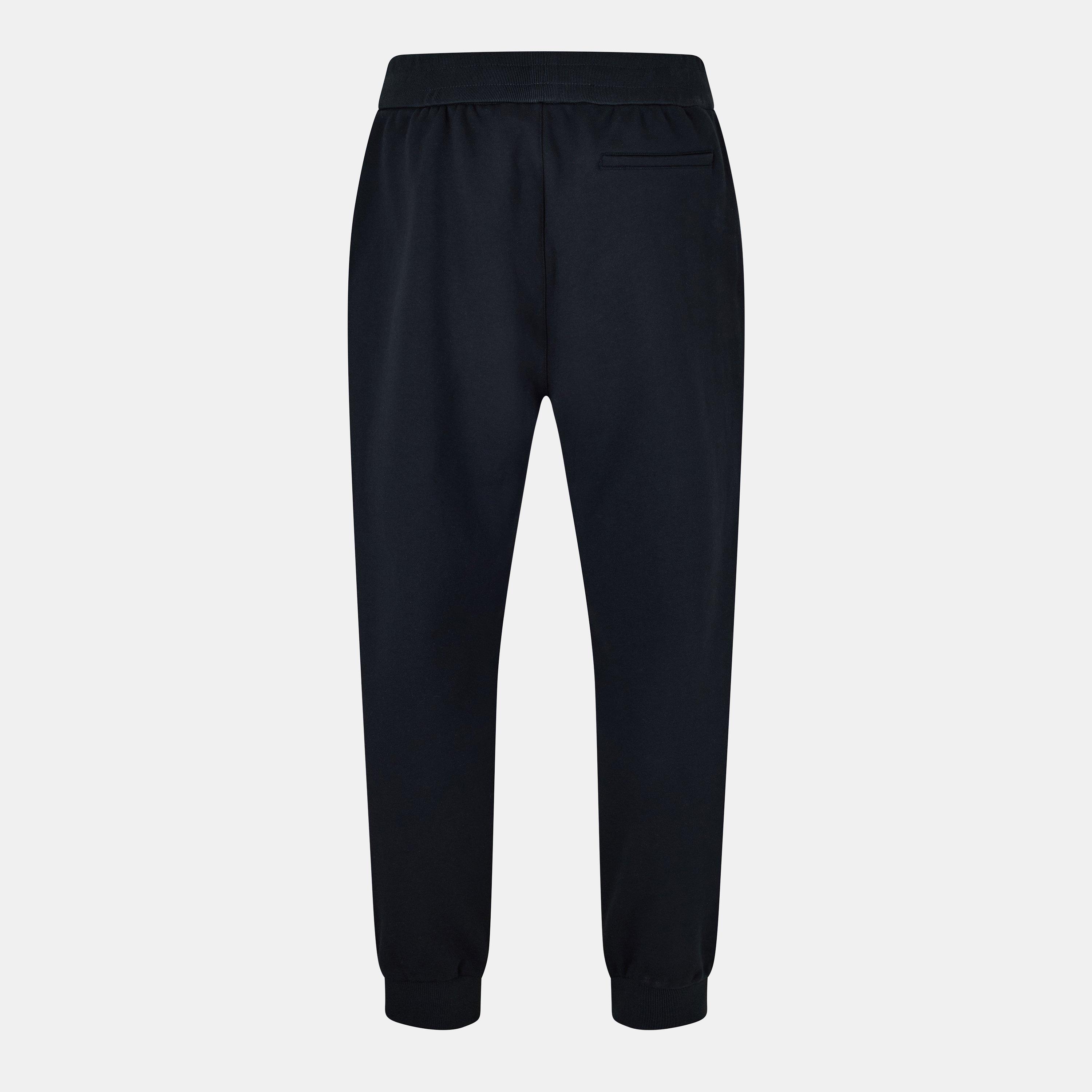 Black - Versace - Men's Closed Hem Fleece Jogging Bottoms - 2