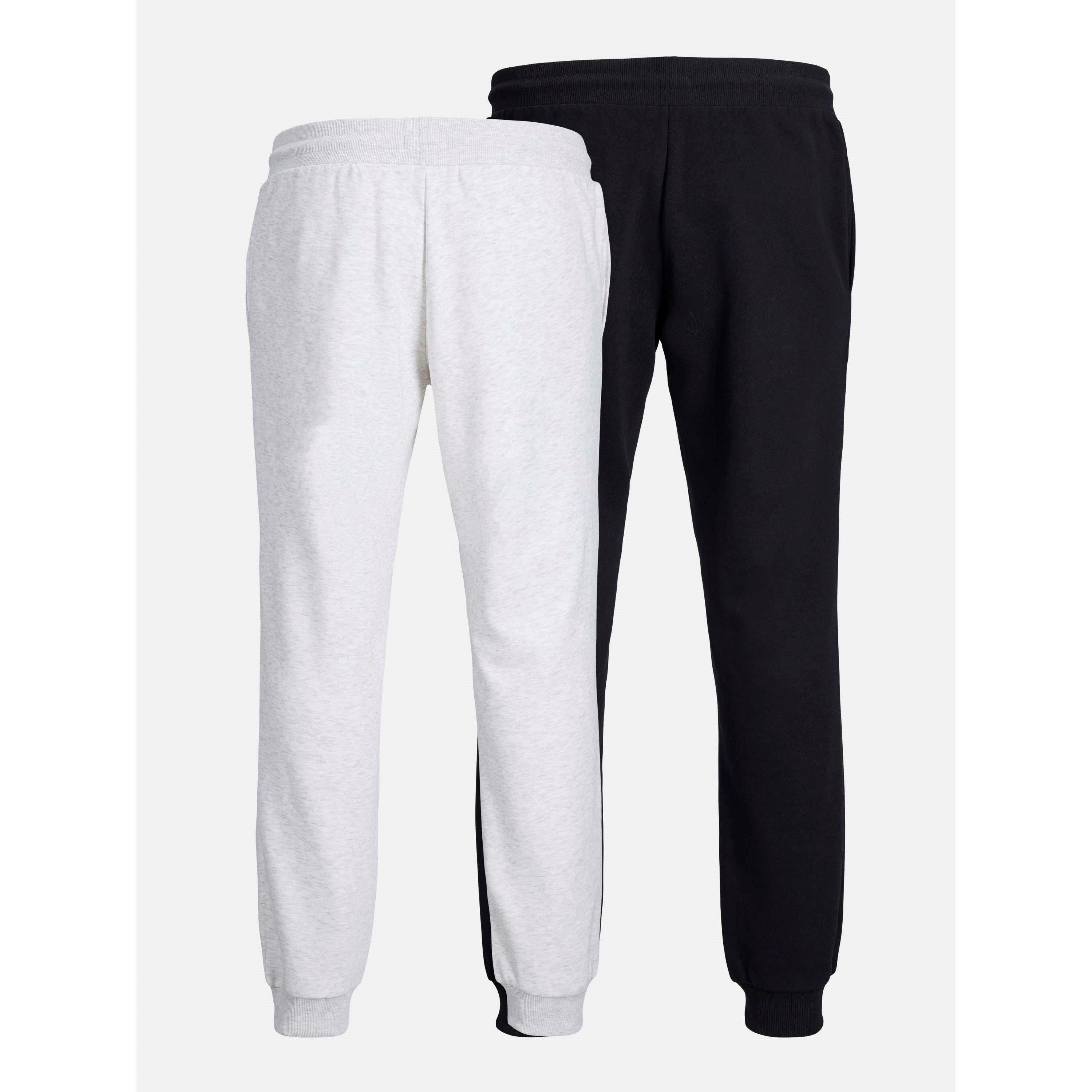 Black/White Mel - Jack and Jones - Mason 2 Pack Jogging Bottoms Mens - 2