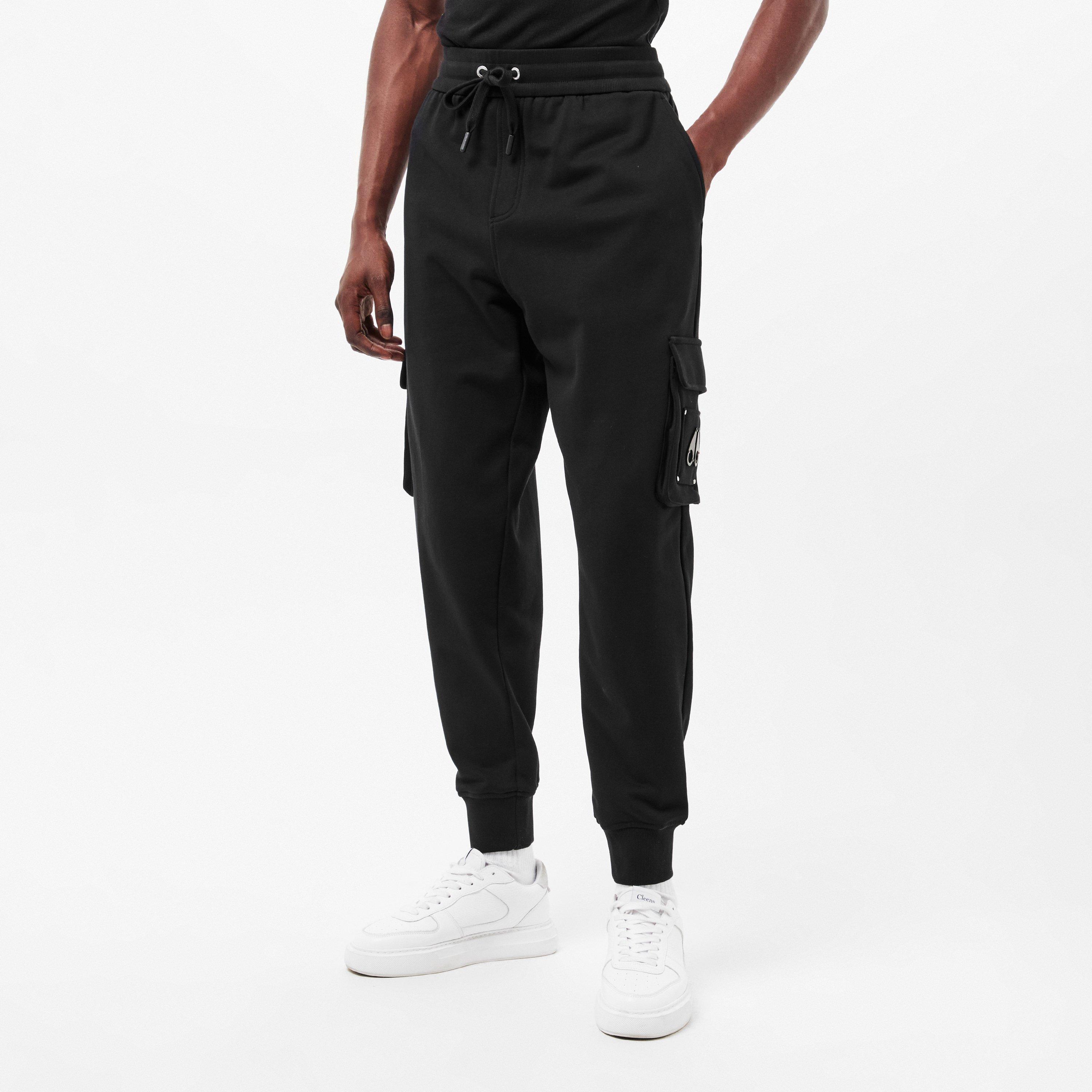 Black 292 - Moose Knuckles - Men's Closed Hem Fleece Jogging Bottoms - 3