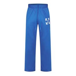 Off White Men's Arrow Jogging Bottoms, Closed Hem Fleece Trousers