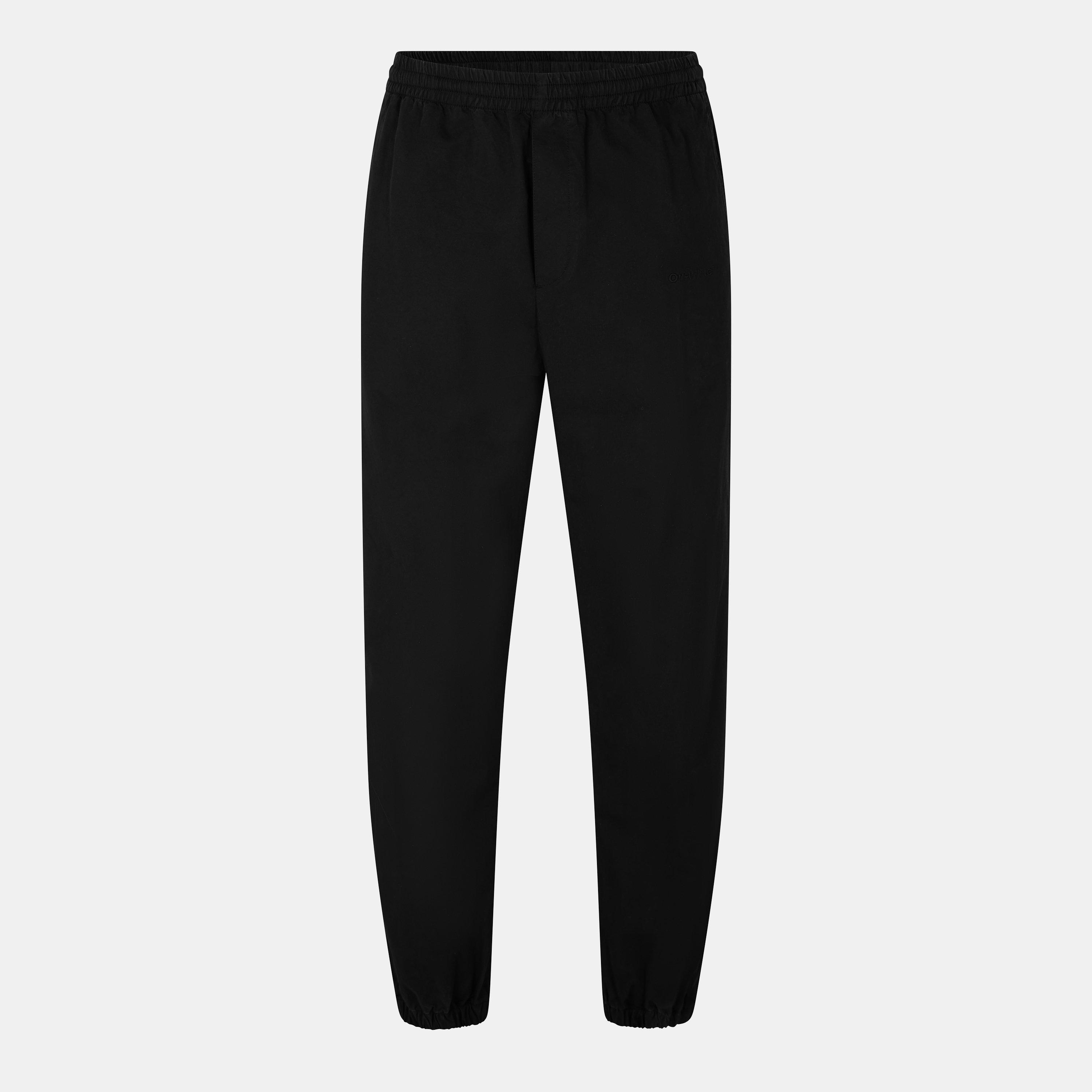 Black - Off White - Men's  Bnce Cott Closed Hem Fleece Jogger - 1