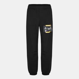 Off White Men's  Closed Hem Fleece Jogging Bottoms