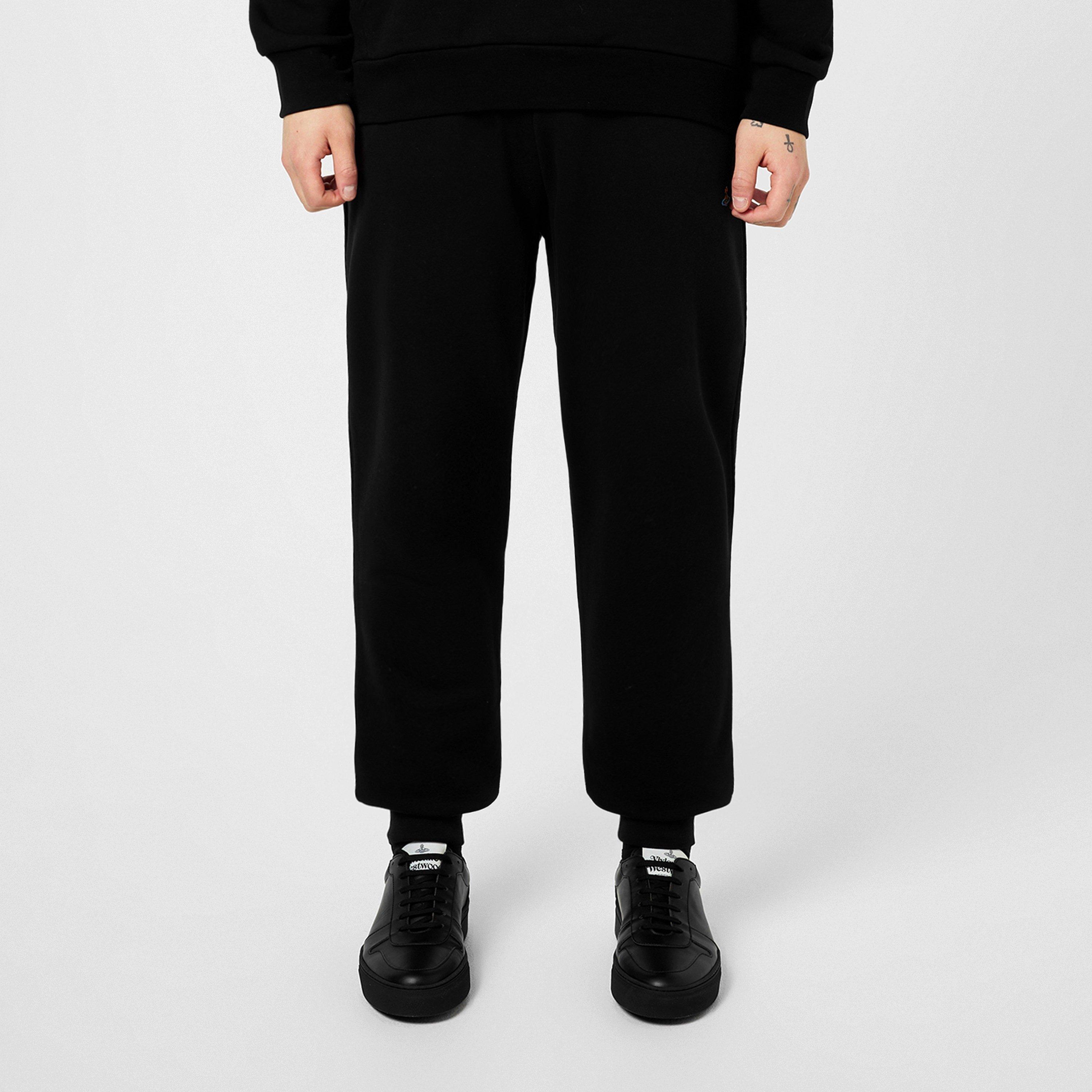 Black - Vivienne Westwood - Embroidered Orb Joggers - 1