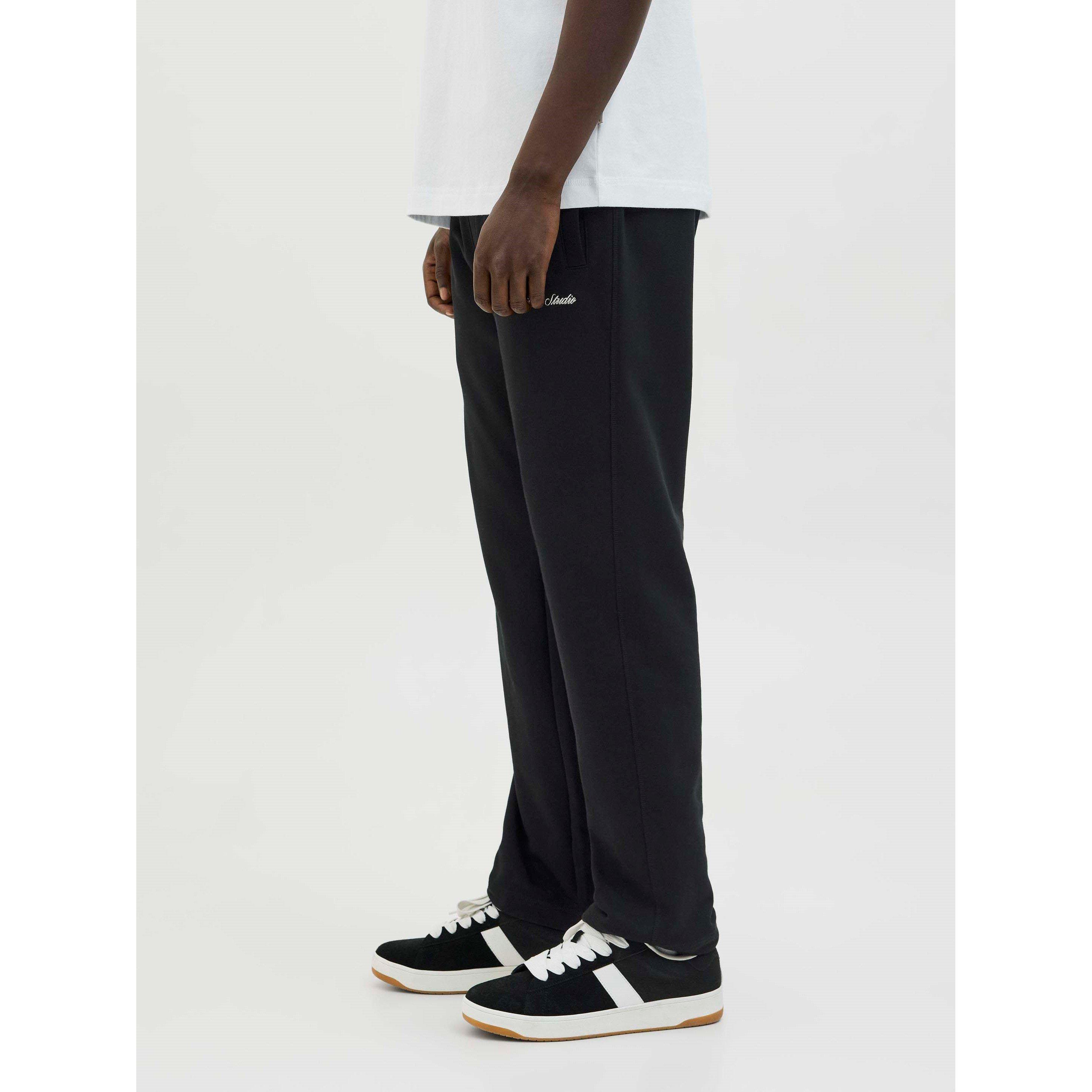 Black - Jack and Jones - Norrebro Straight Leg Joggers Mens - 5