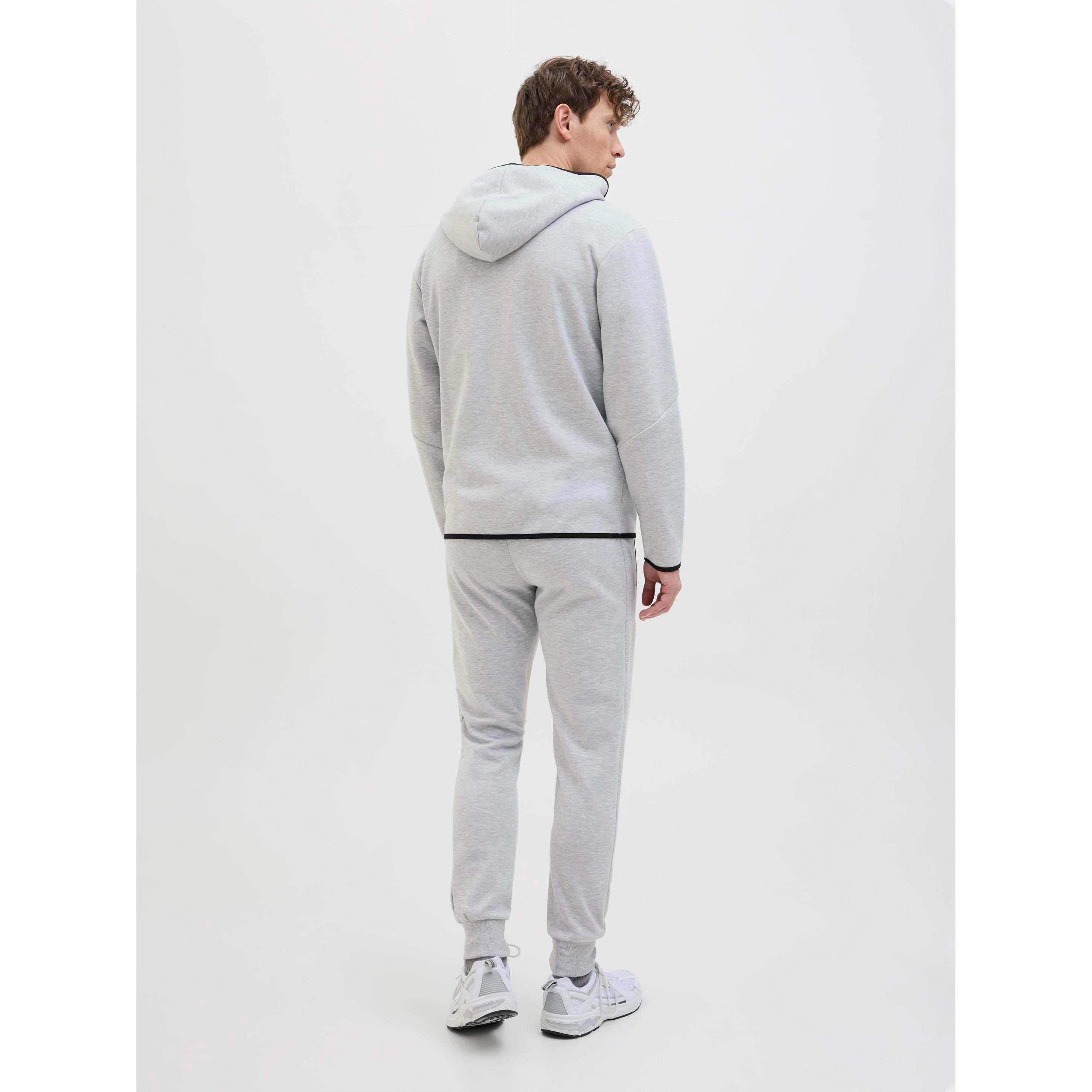 Lt Grey Melange - Jack and Jones - Will Fusion Joggers Mens - 4