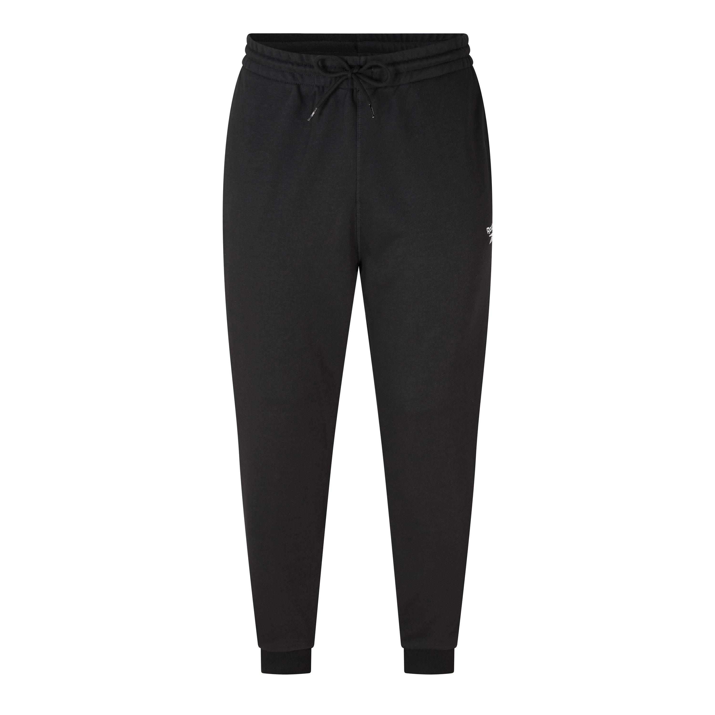 Reebok Men's Identity Small Logo Closed Hem Jersey Joggers - Black - XS