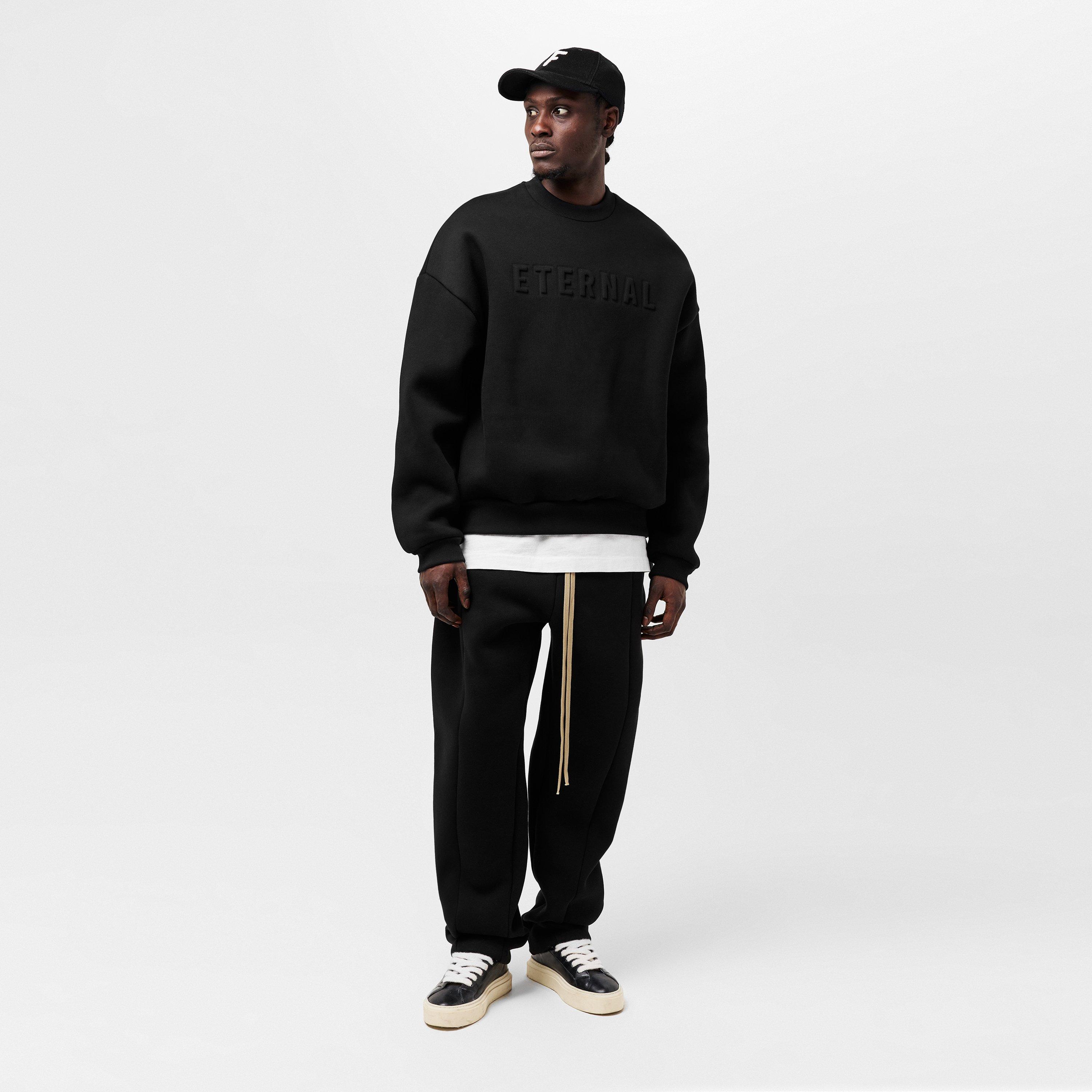 Black - Fear Of God - Men's Closed Hem Jersey Joggers - 4