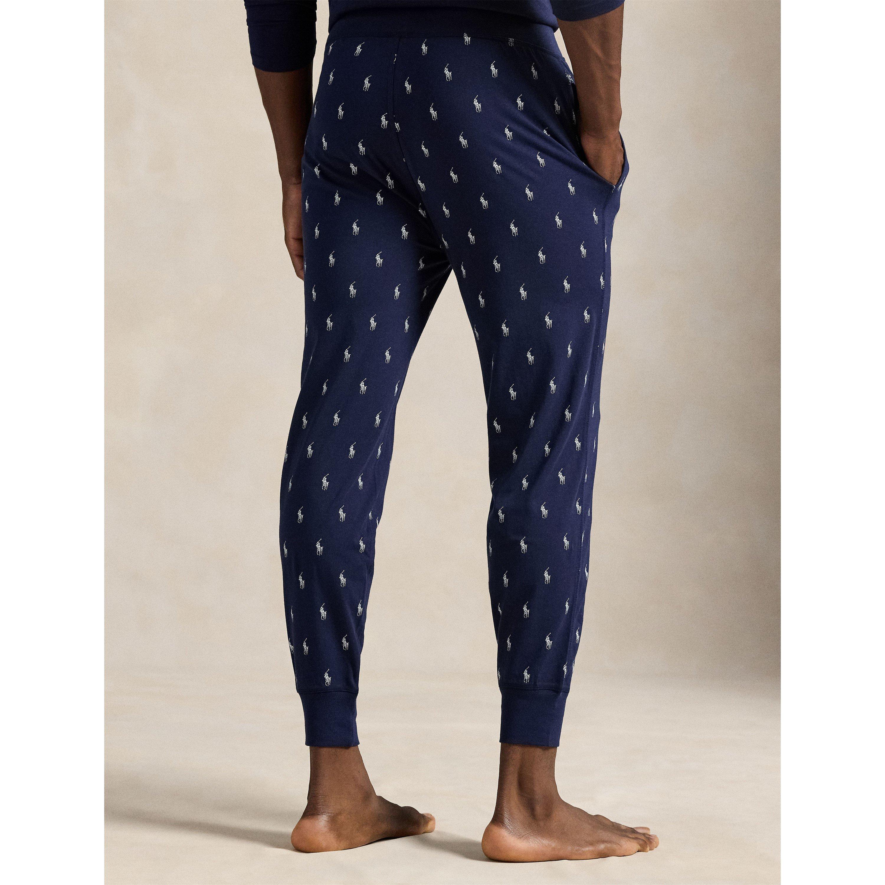 CruiseNavy AOPP - Polo Ralph Lauren - All-Over Pony Jersey Joggers - 3