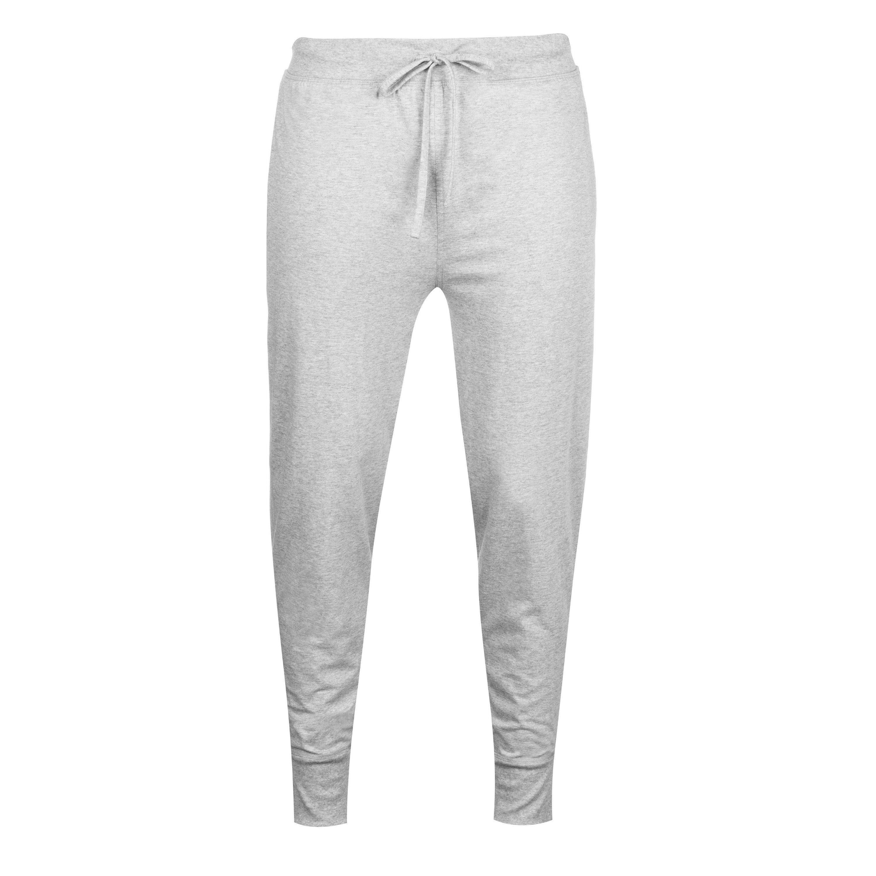 Grey / Navy - Polo Ralph Lauren - Mens Jersey Jogging Bottoms - 1