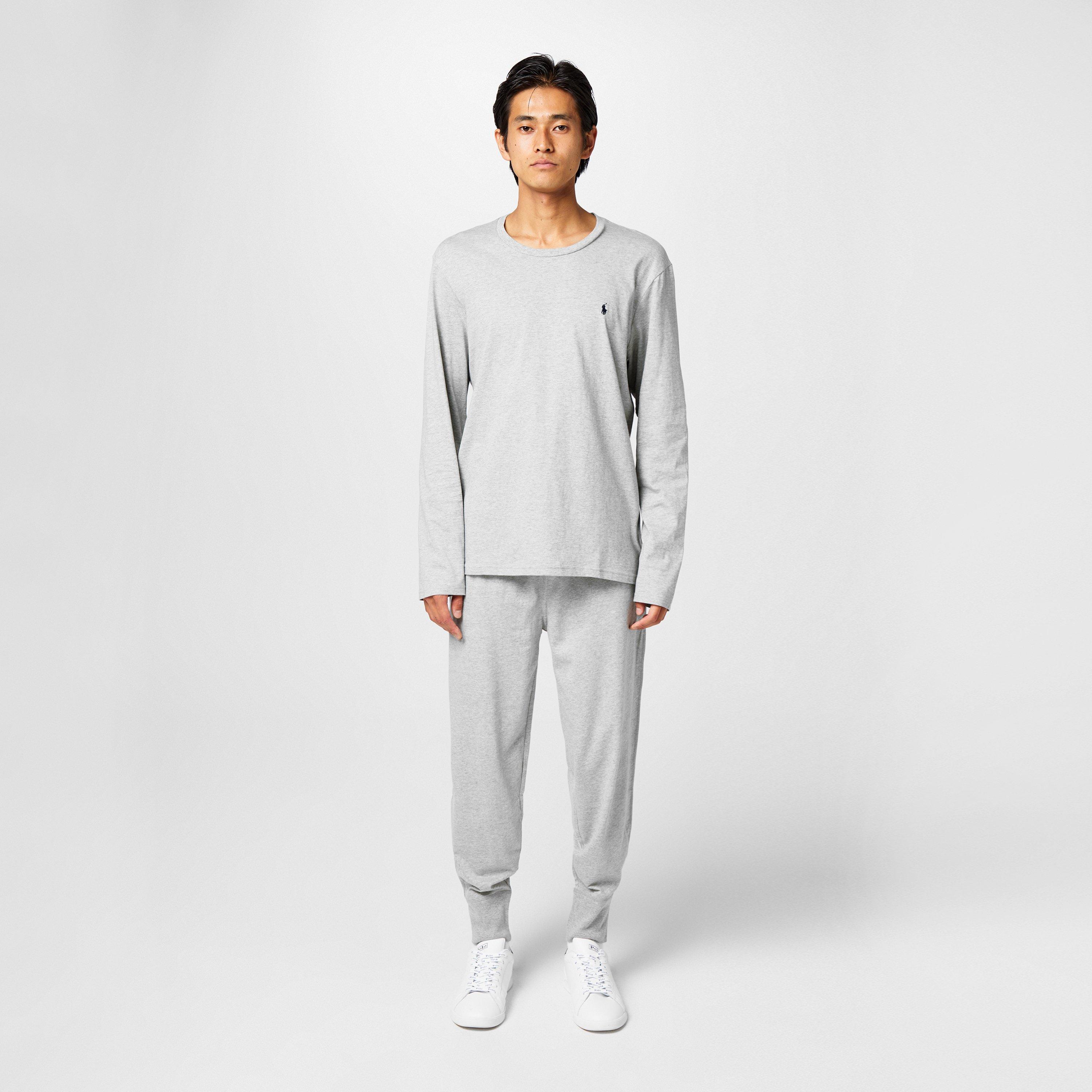 Grey / Navy - Polo Ralph Lauren - Mens Jersey Jogging Bottoms - 6