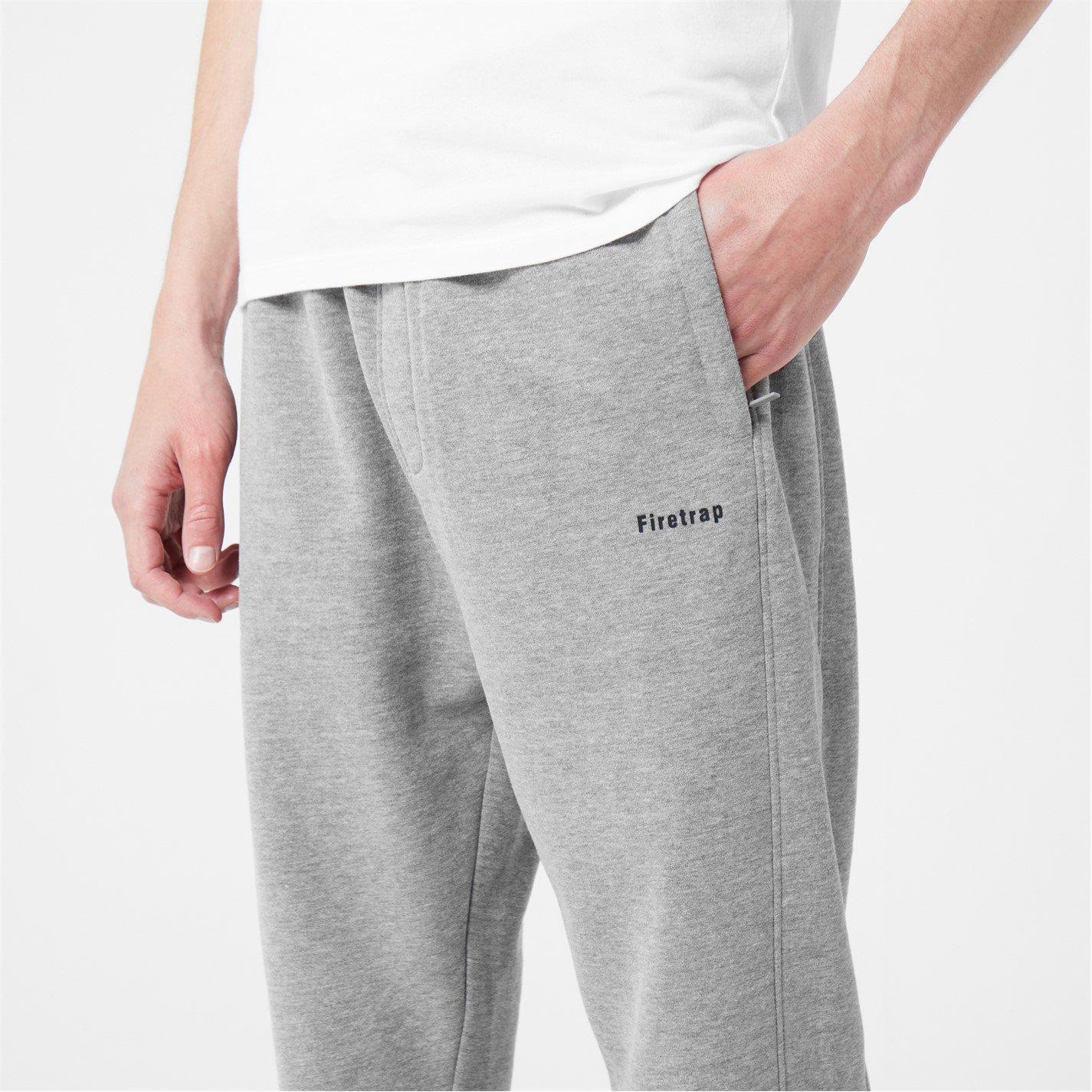 Grey Marl - Firetrap - Mens Slim Joggers - 7