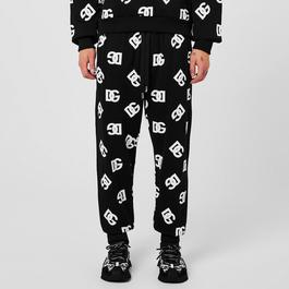 Dolce and Gabbana All Over Print Logo Joggers