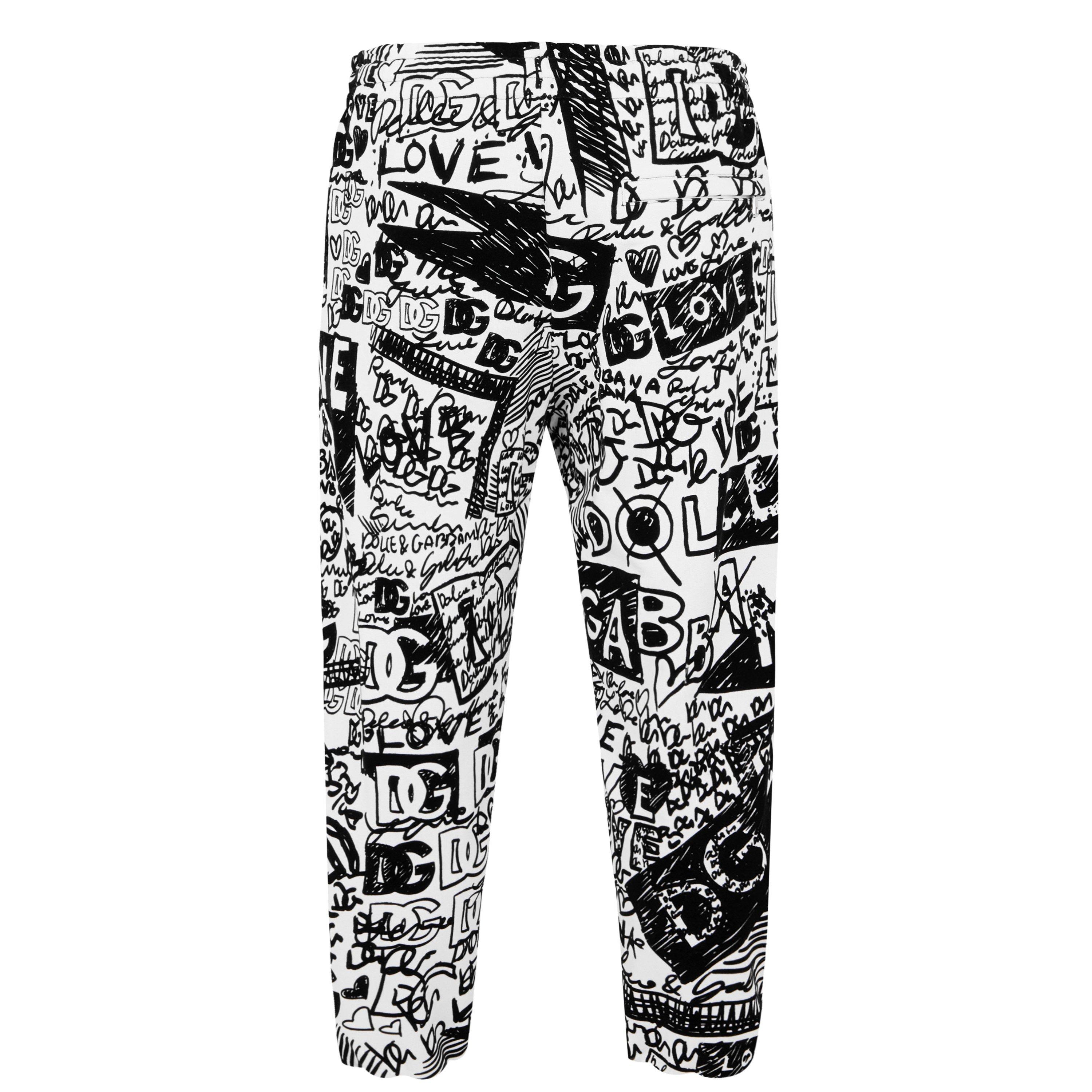 Dolce and Gabbana Graphic Print Track Pants | Cruise Fashion