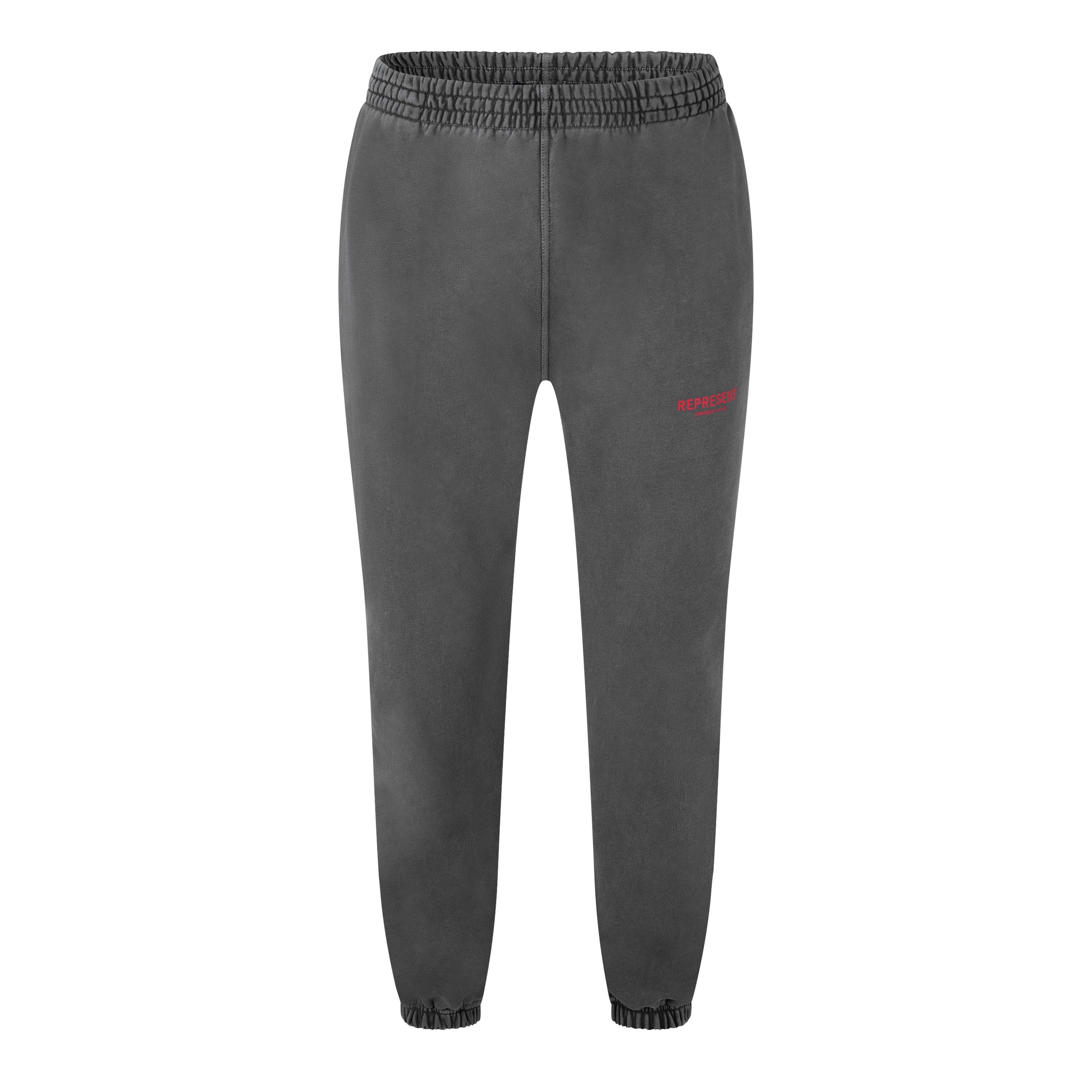 Represent Mens Owners Club Joggers - Washed Blck/Red - XL