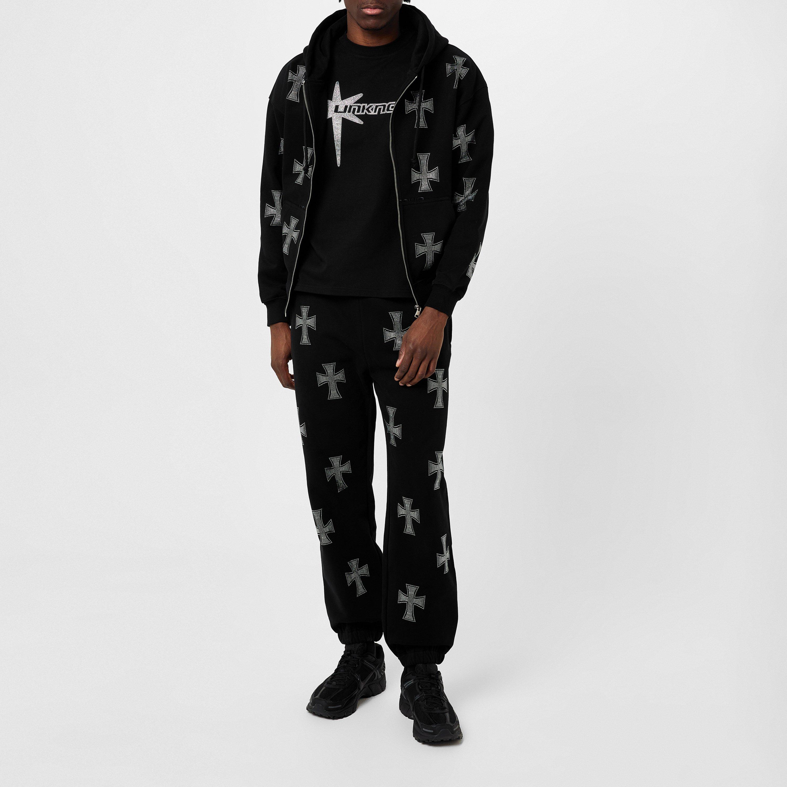 Unknown London Rhinestone Joggers | Flannels