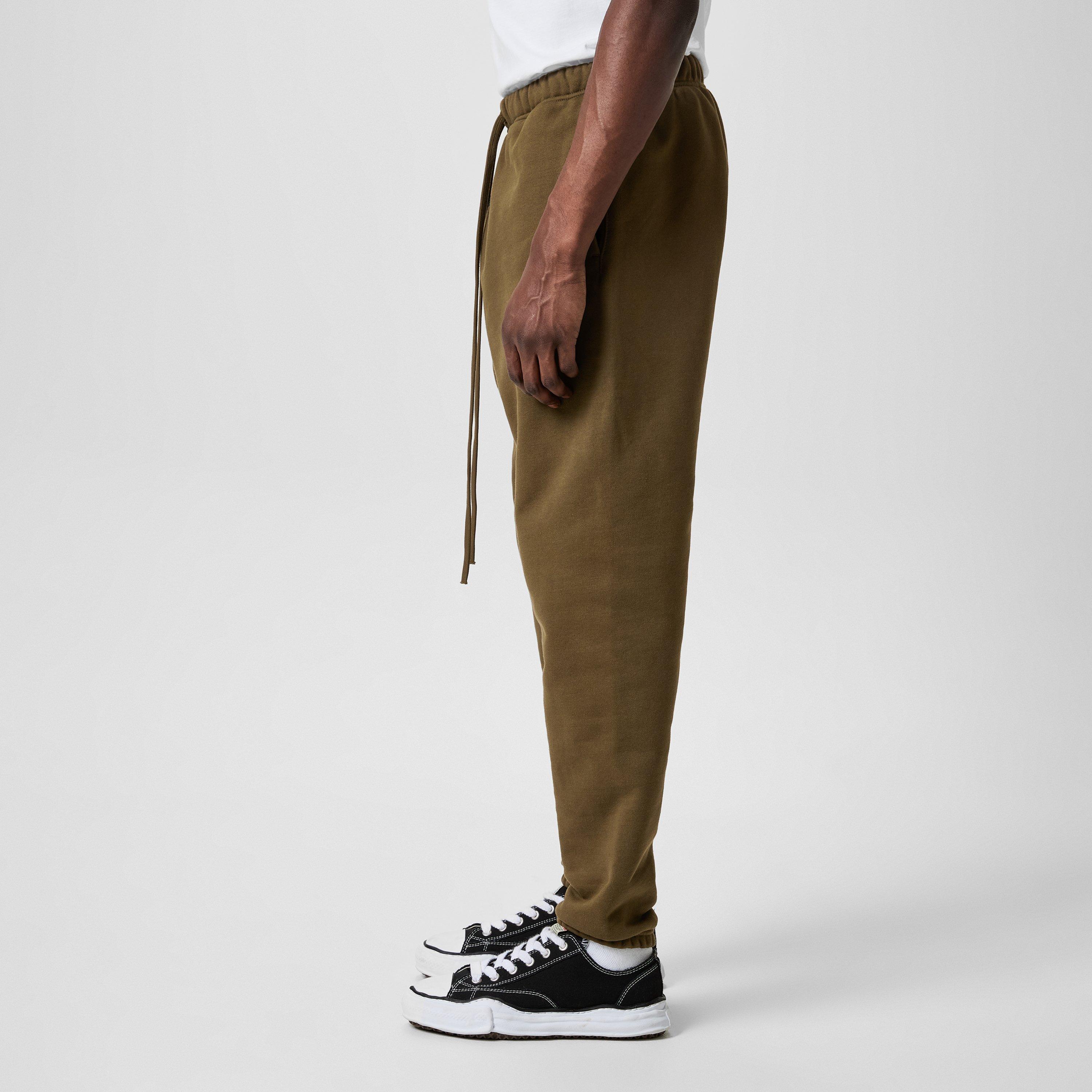 Olive - Fear Of God Essentials - Fleece Essential Sweatpants - 5