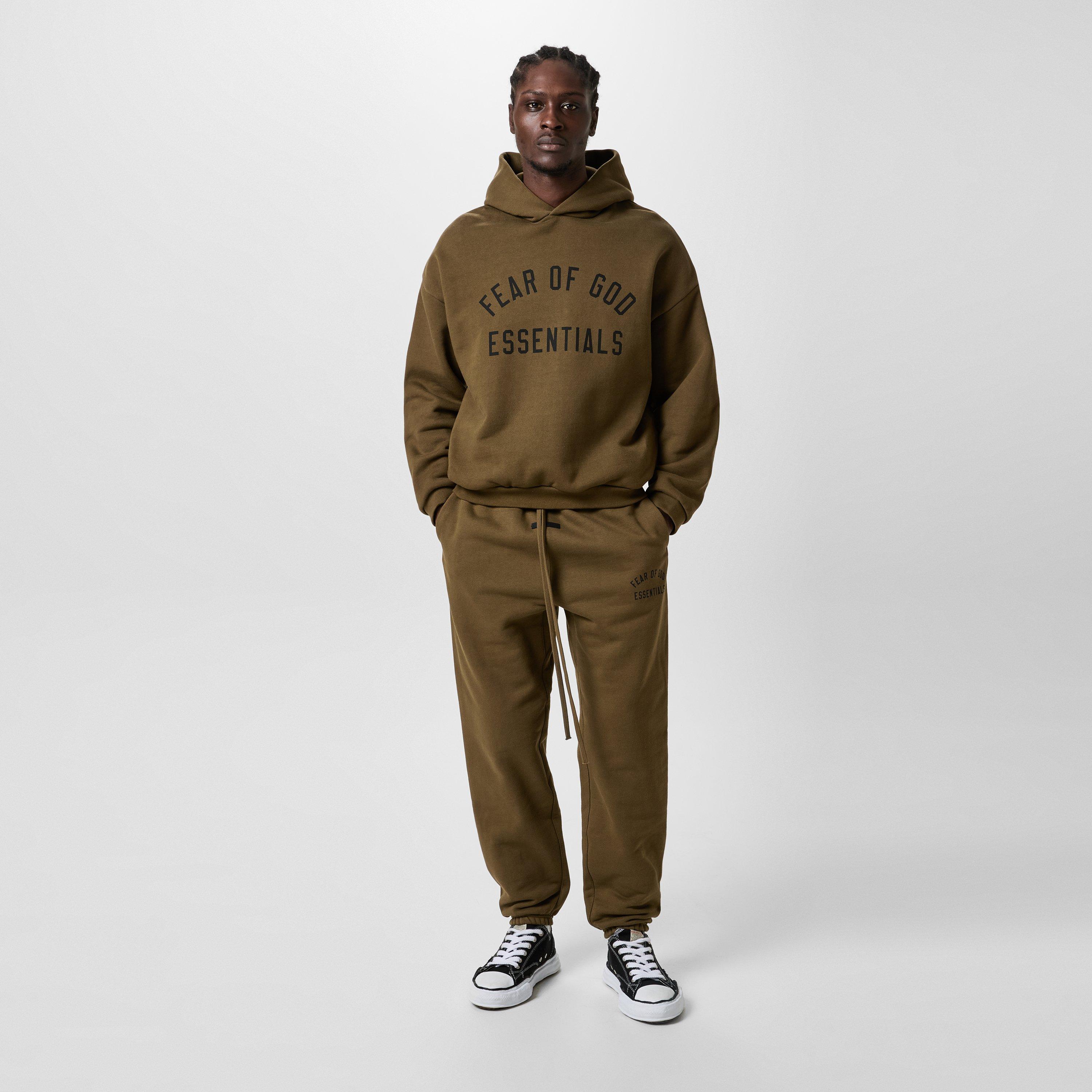 Olive - Fear Of God Essentials - Fleece Essential Sweatpants - 6