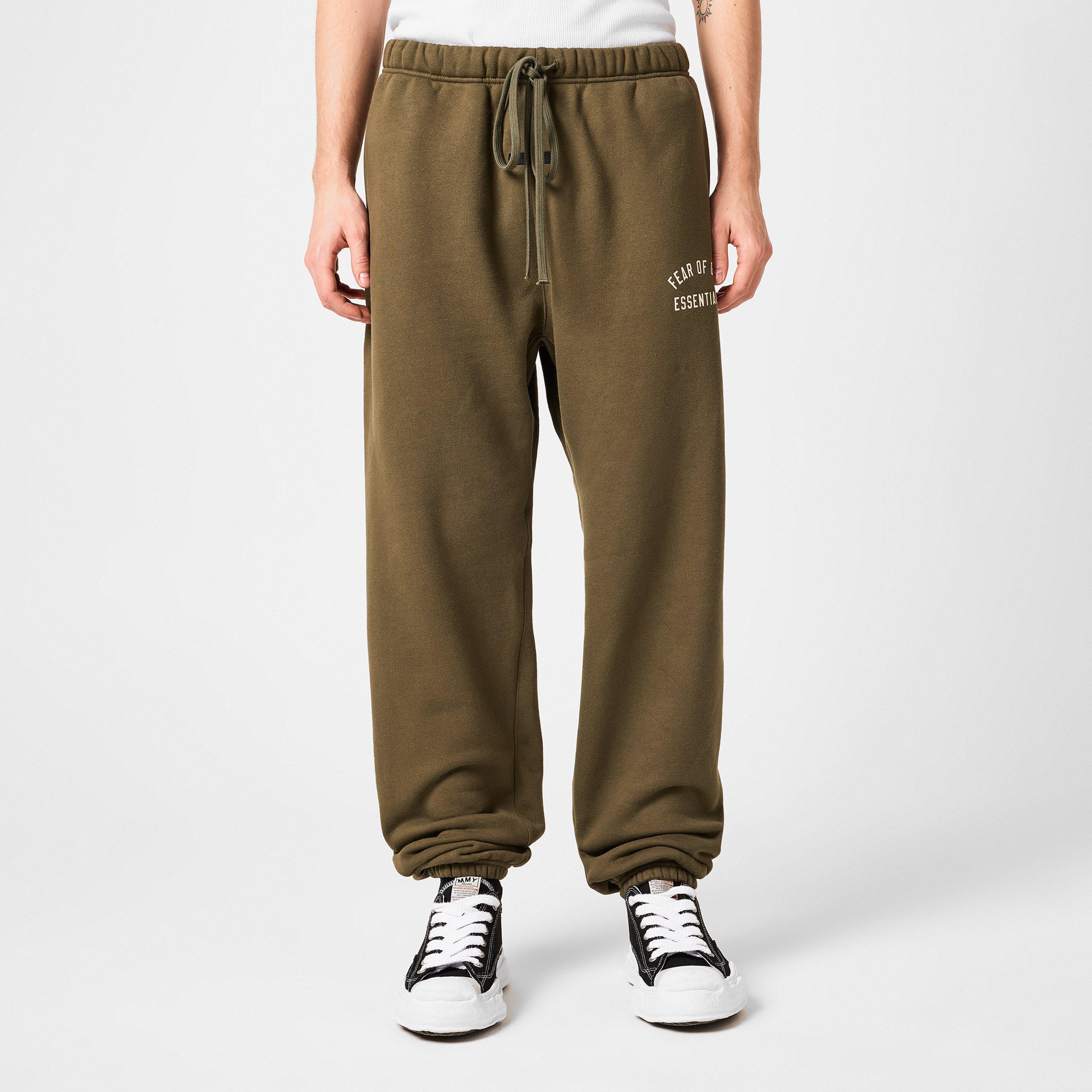 Fear Of God Essentials Fleece Essential Sweatpants - Military - Large