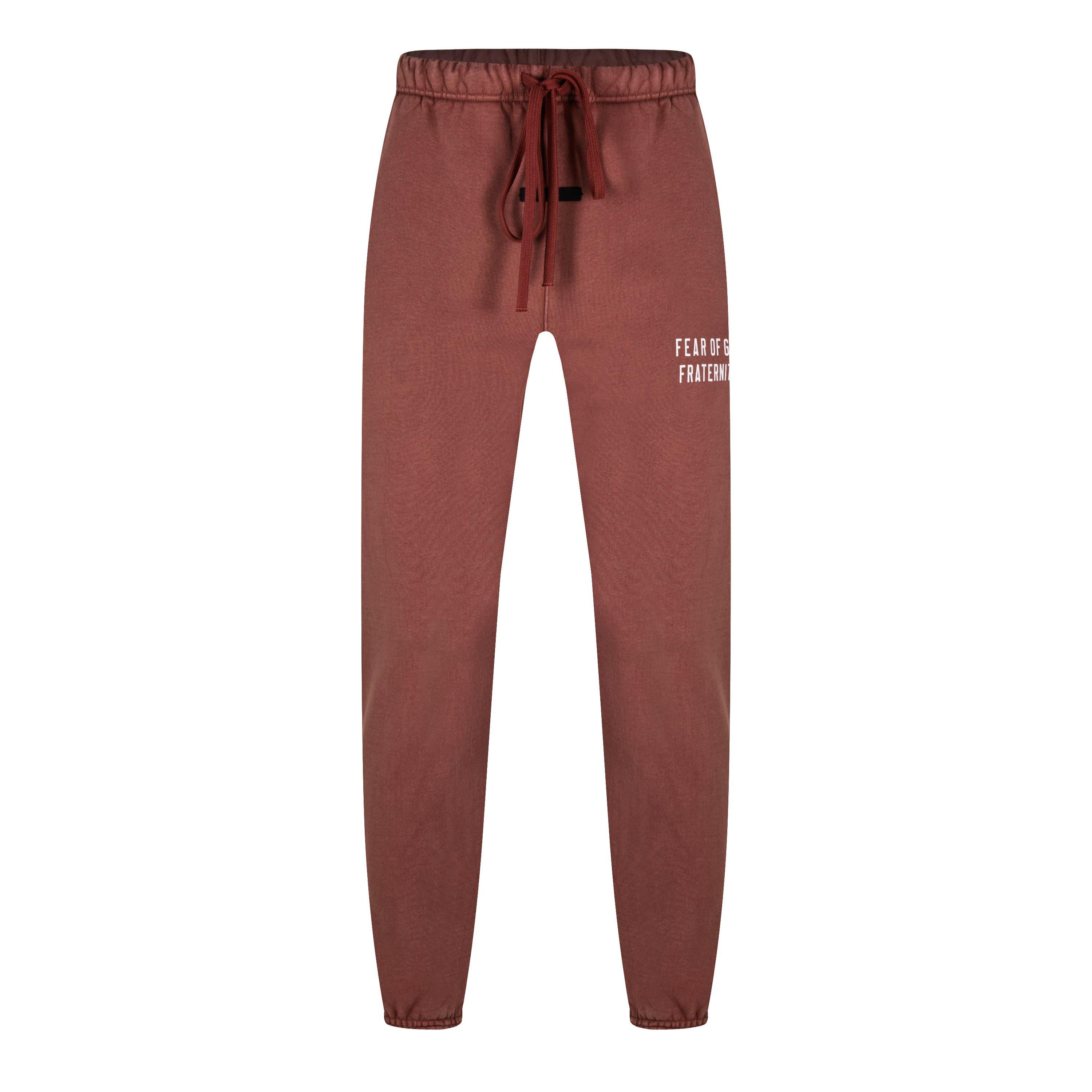 Crimson - Fear Of God Essentials - Heavy Fleece Fraternity Sweatpants - 1
