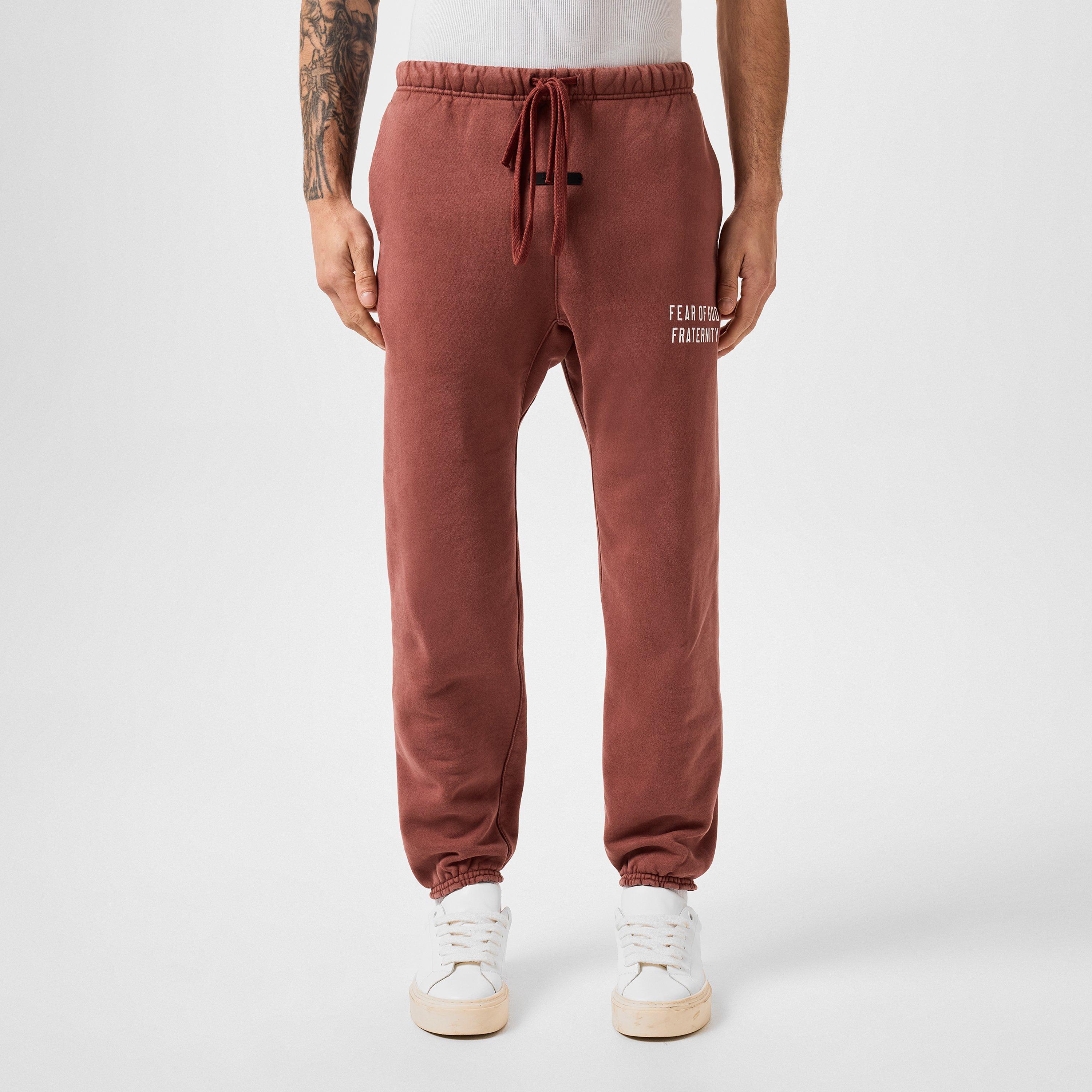 Crimson - Fear Of God Essentials - Heavy Fleece Fraternity Sweatpants - 3