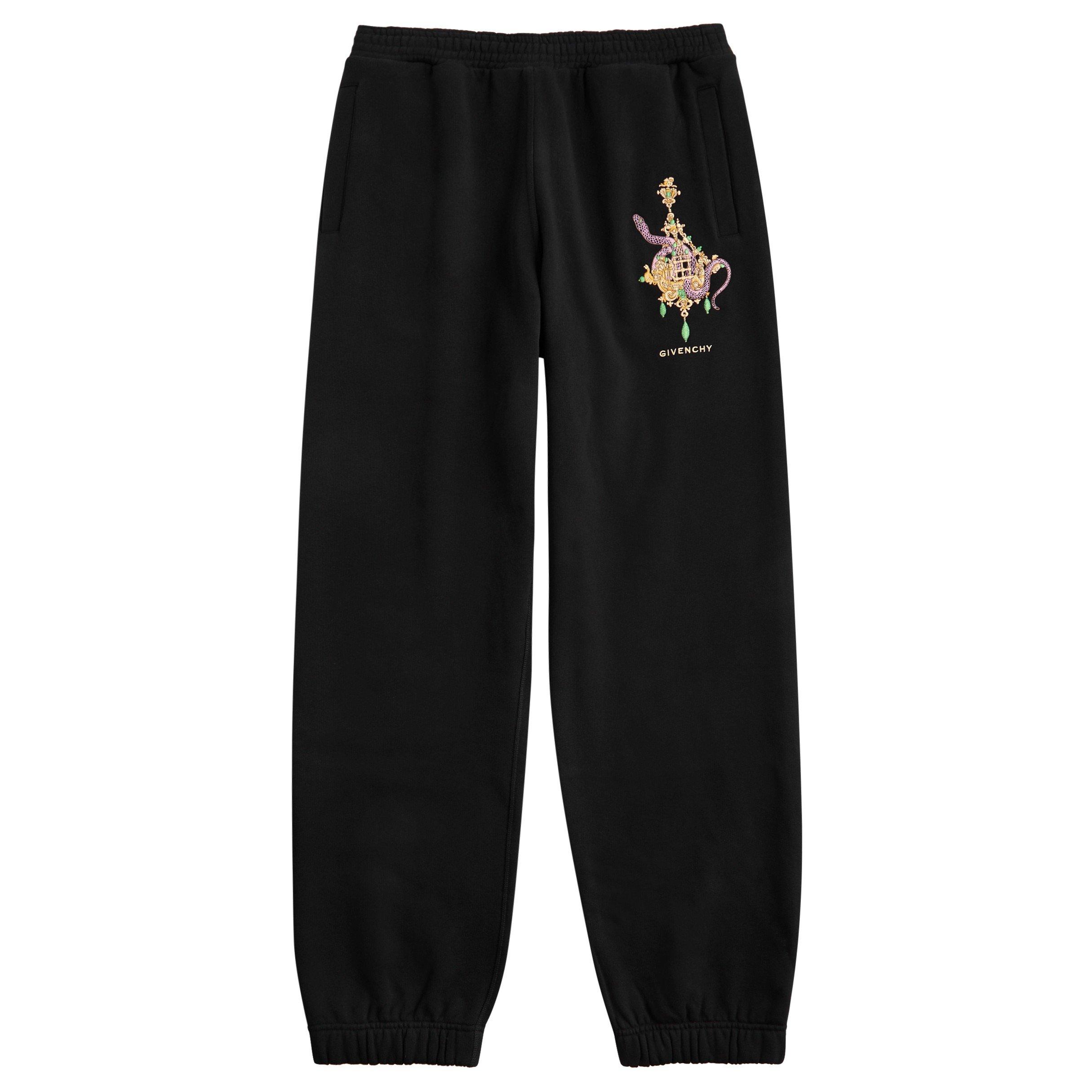 BLACK - GIVENCHY - GIV LNY EMBR SWEATPANT