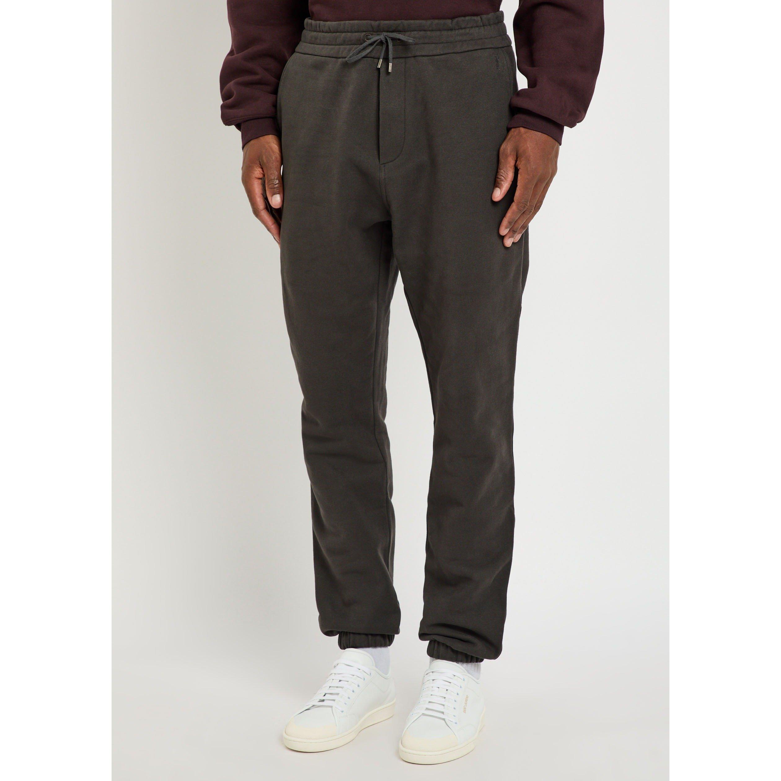 BLACK - Saint Laurent - Men's Cotton Relaxed-Fit Joggers - 2