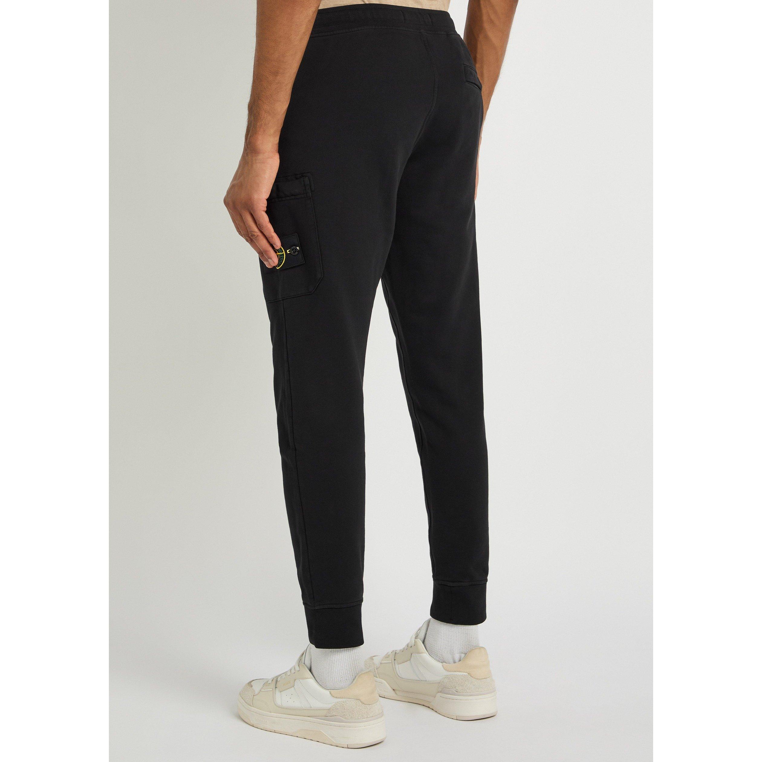 BLACK - Stone Island - SI CLASSIC BADGE SWEATPANTS - 3