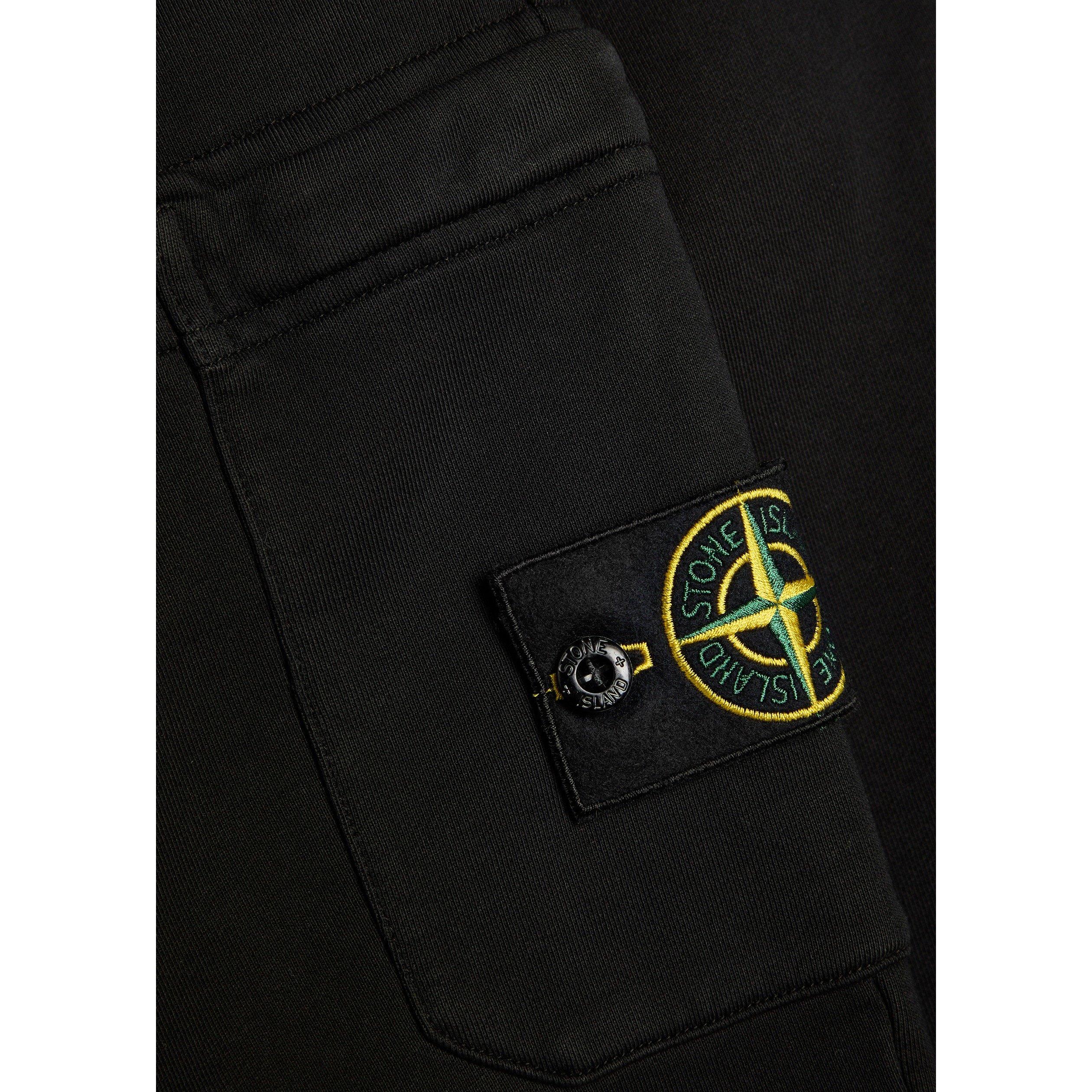 BLACK - Stone Island - SI CLASSIC BADGE SWEATPANTS - 4