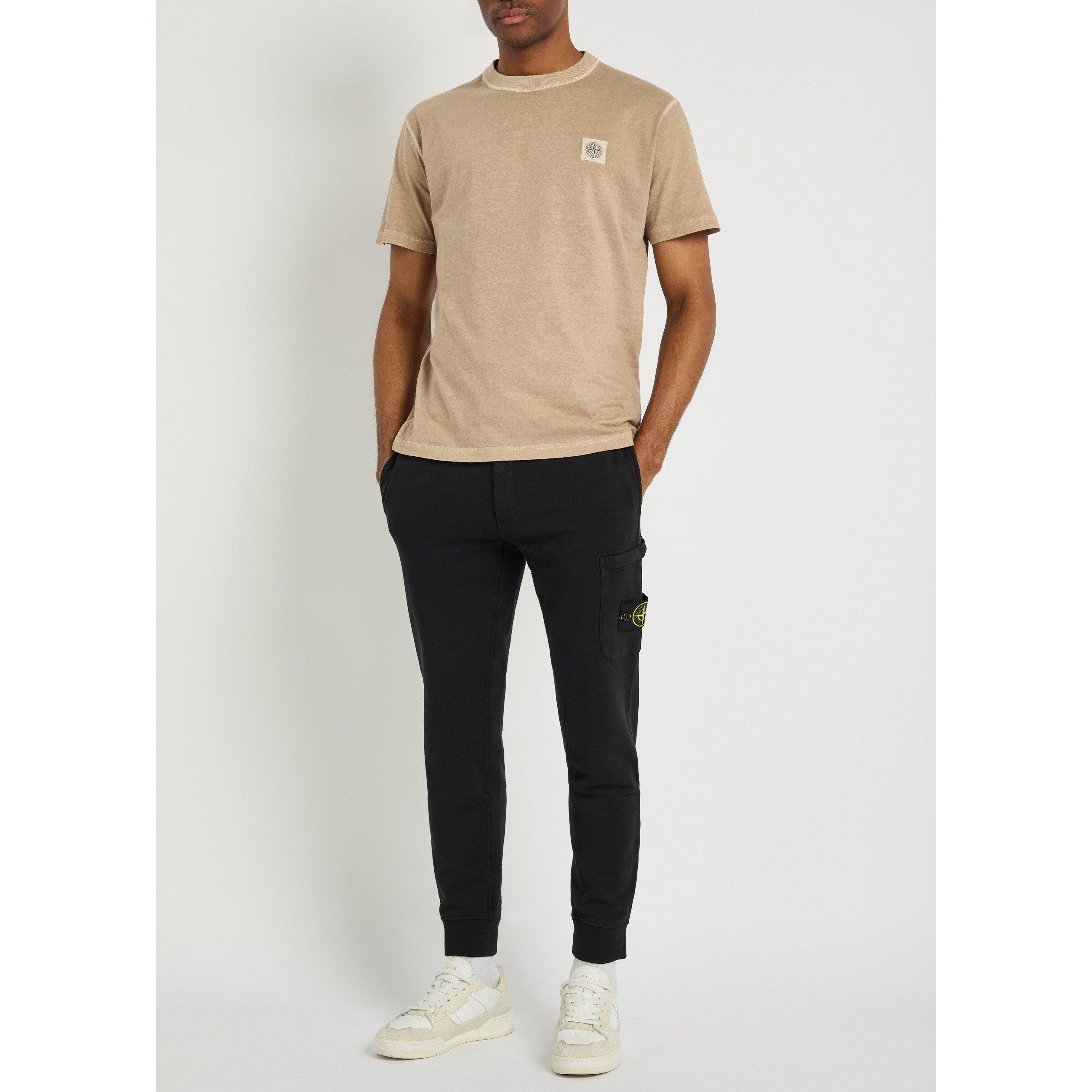 BLACK - Stone Island - SI CLASSIC BADGE SWEATPANTS - 5