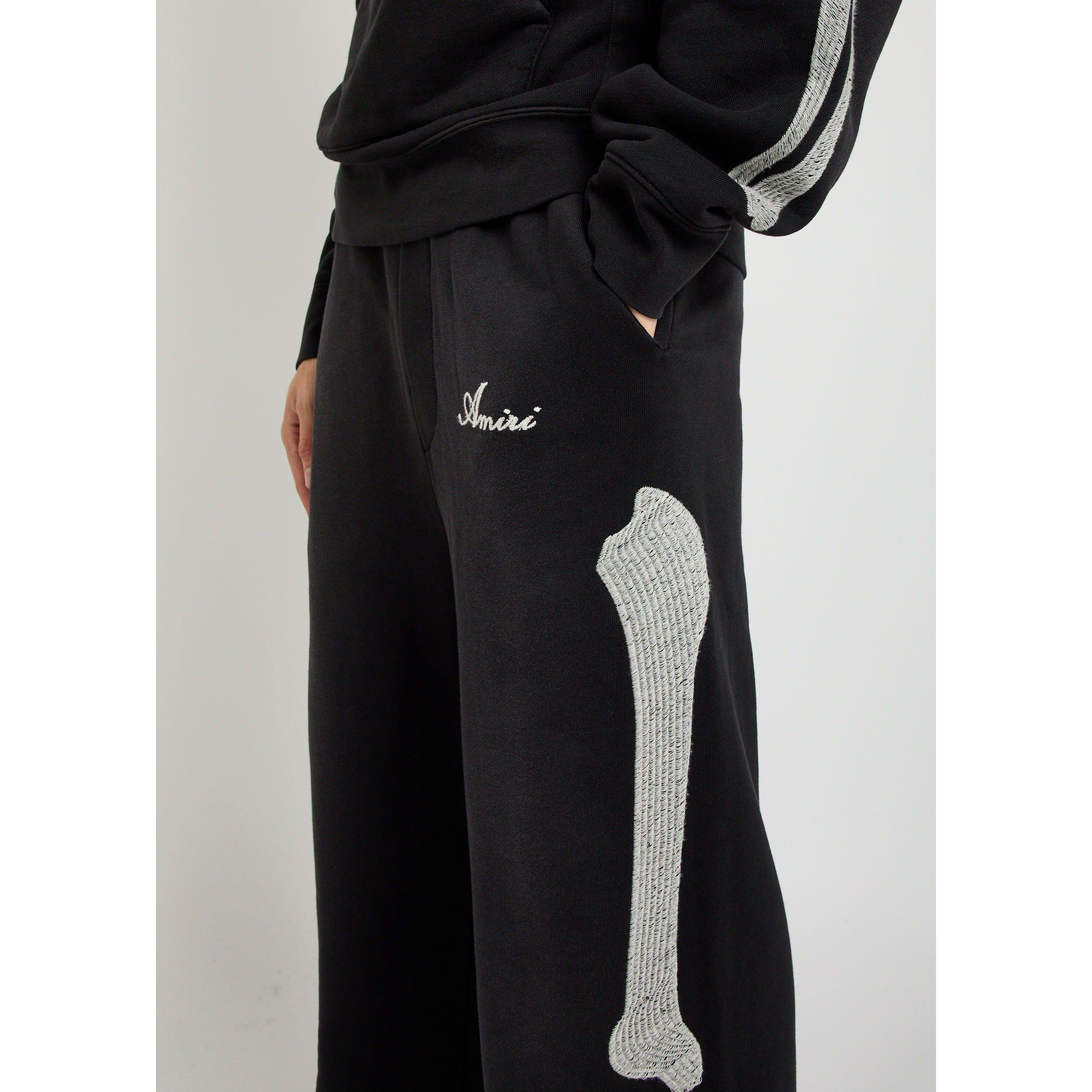 BLACK - Amiri - AMIRI BONES OVESIZED SWEATPANT - 4