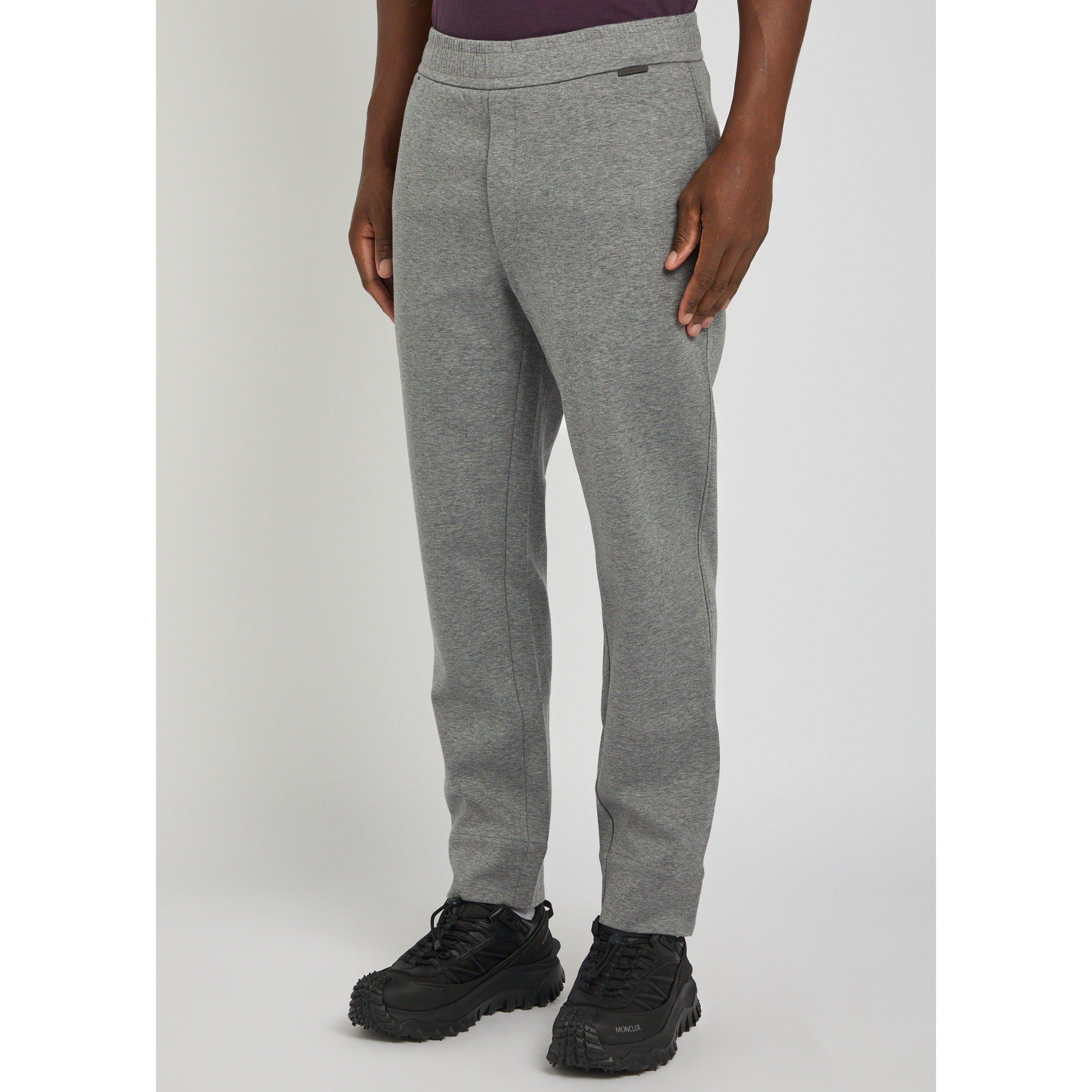 GREY - Moncler - Men's Mon Relaxed-Fit Cotton Joggers - 2